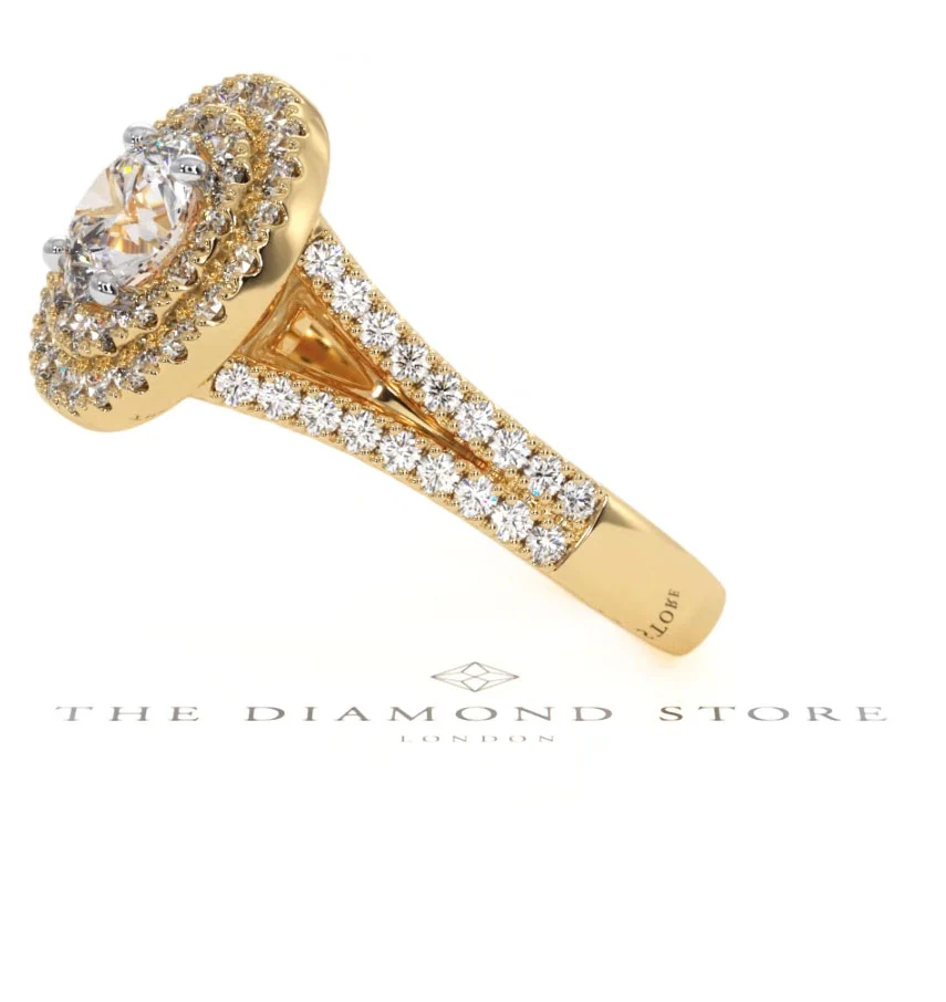 Camilla GIA Diamond Halo Engagement Ring in 18K Gold 1.65ct G/VS2 - Image 153