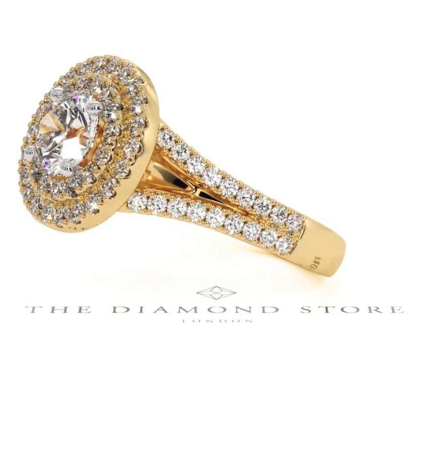 Camilla GIA Diamond Halo Engagement Ring in 18K Gold 1.65ct G/VS2 - Image 156
