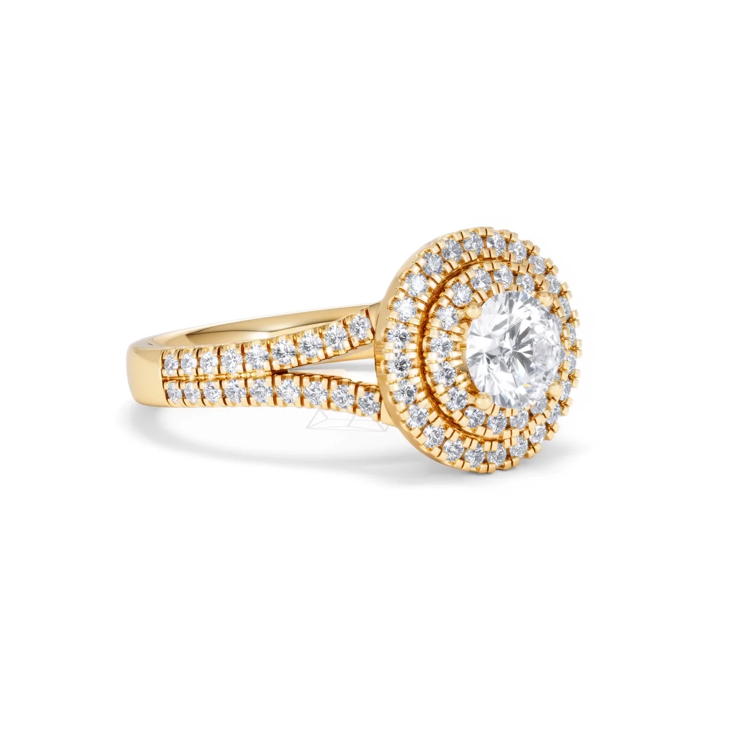 Camilla GIA Diamond Halo Engagement Ring in 18K Gold 1.65ct G/VS2 - Image 16