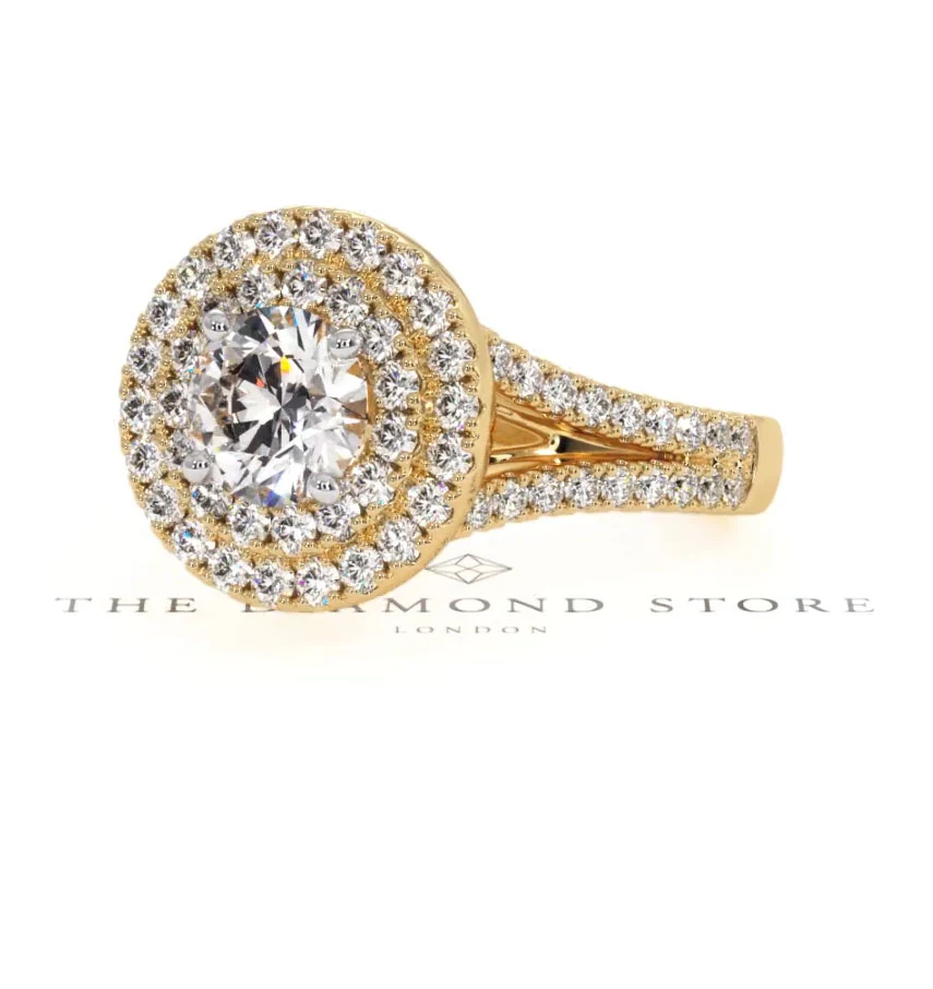Camilla GIA Diamond Halo Engagement Ring in 18K Gold 1.65ct G/VS2 - Image 162