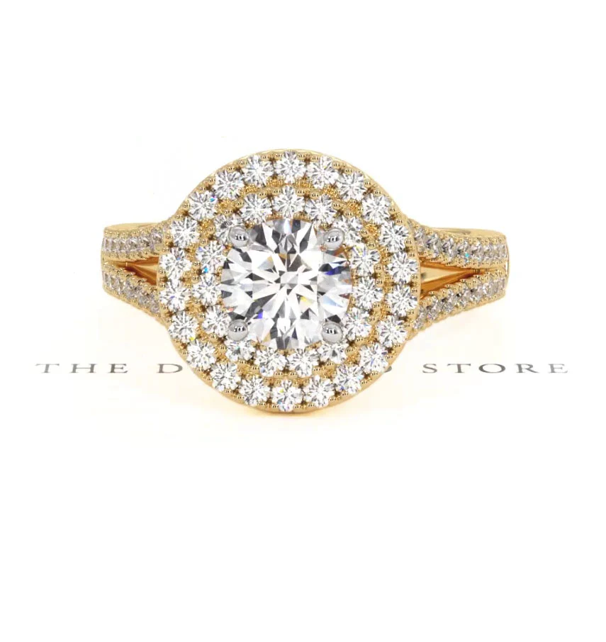 Camilla GIA Diamond Halo Engagement Ring in 18K Gold 1.65ct G/VS2 - Image 167