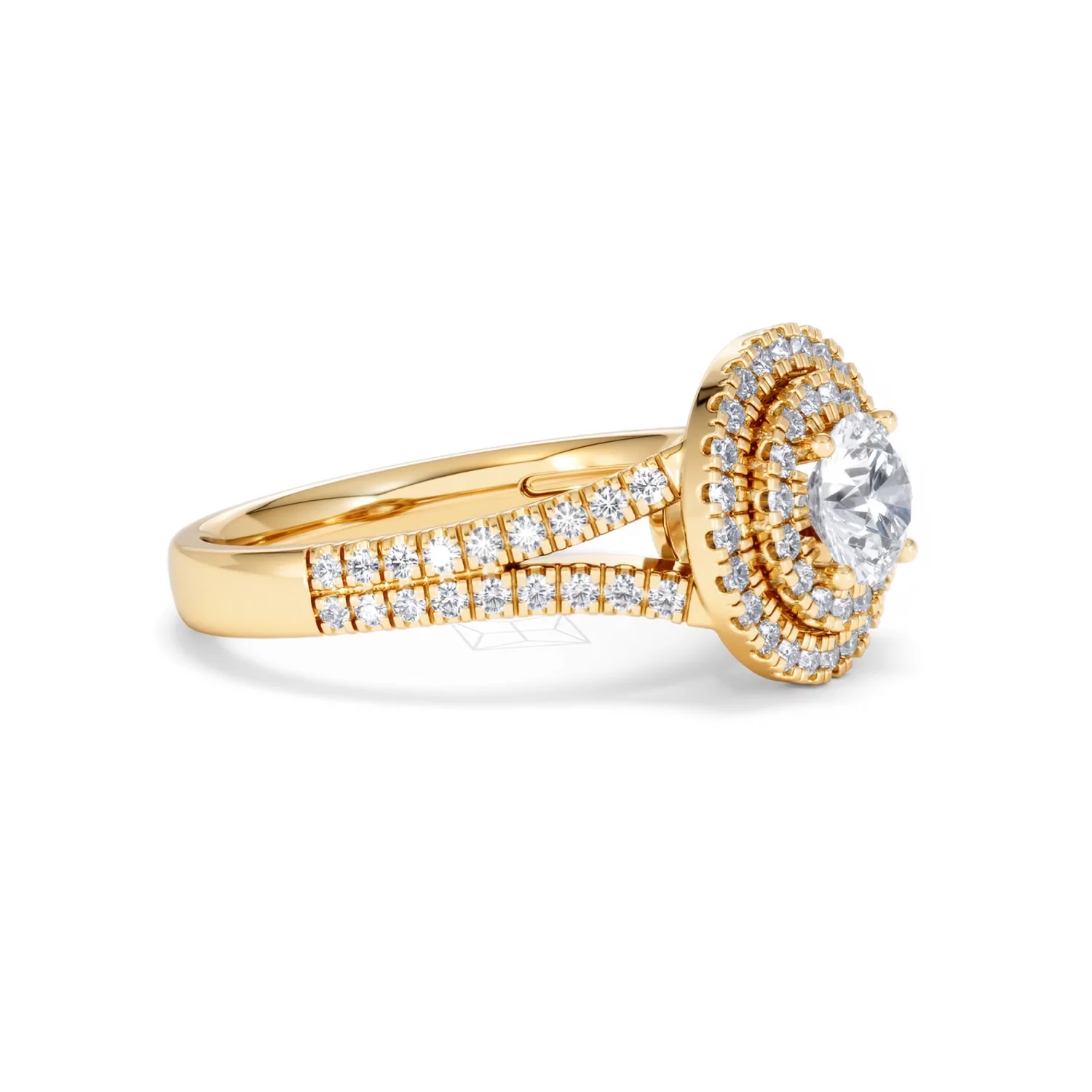 Camilla GIA Diamond Halo Engagement Ring in 18K Gold 1.65ct G/VS2 - Image 21