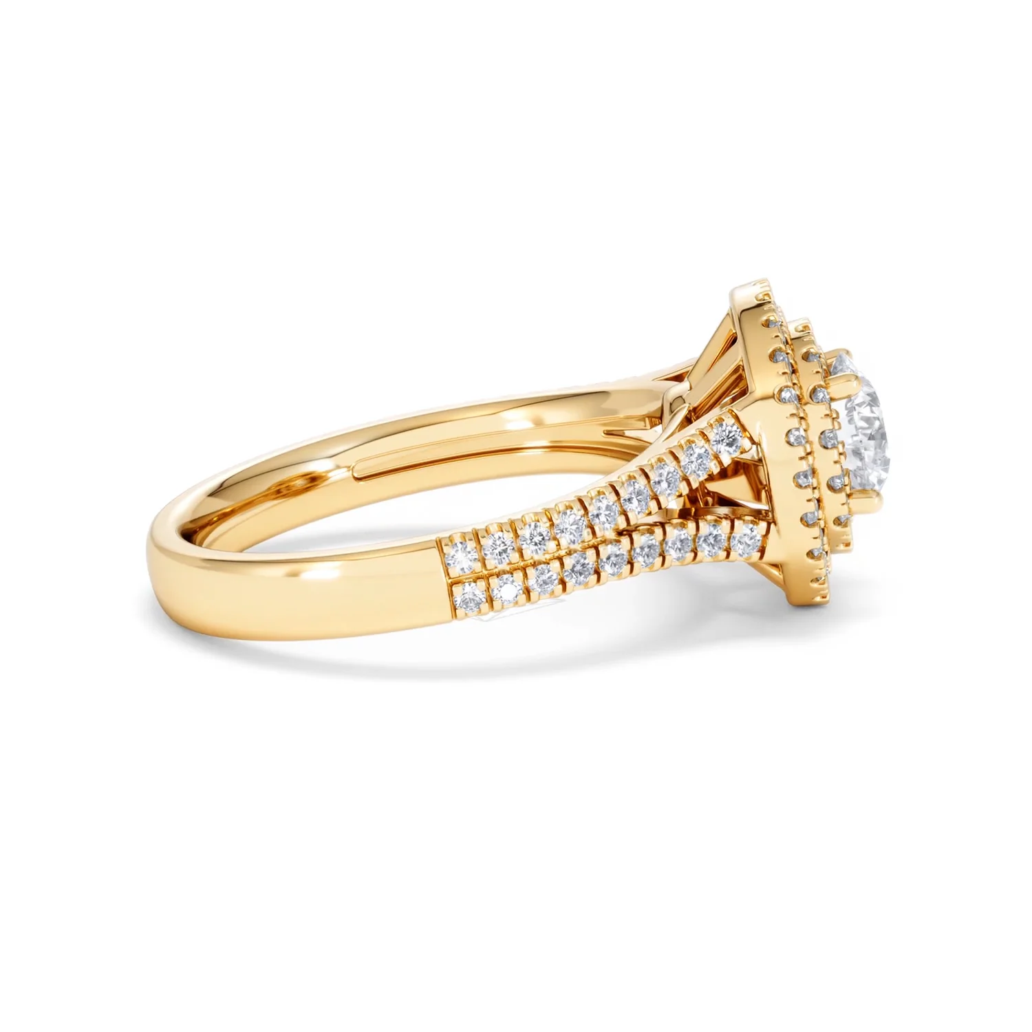 Camilla GIA Diamond Halo Engagement Ring in 18K Gold 1.65ct G/VS2 - Image 28