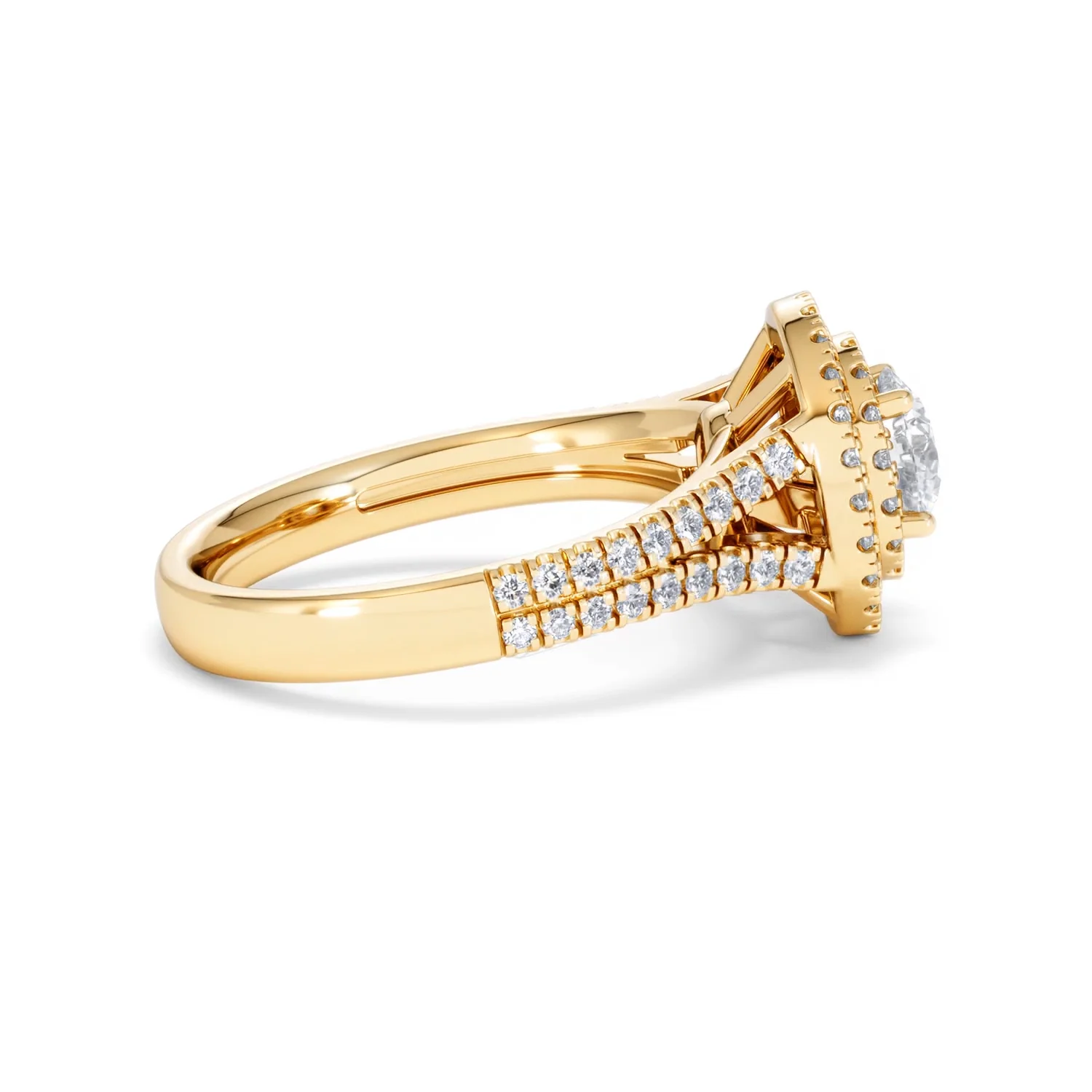 Camilla GIA Diamond Halo Engagement Ring in 18K Gold 1.65ct G/VS2 - Image 29