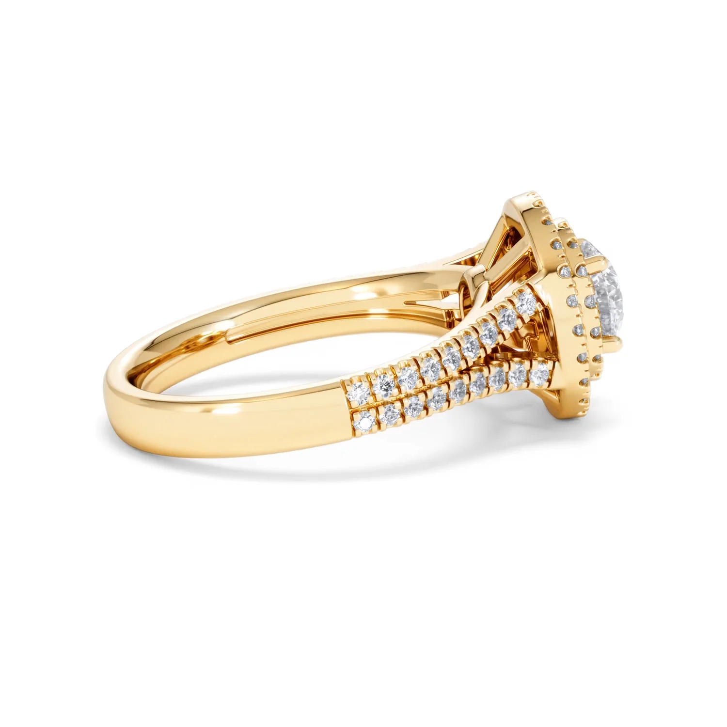 Camilla GIA Diamond Halo Engagement Ring in 18K Gold 1.65ct G/VS2 - Image 30