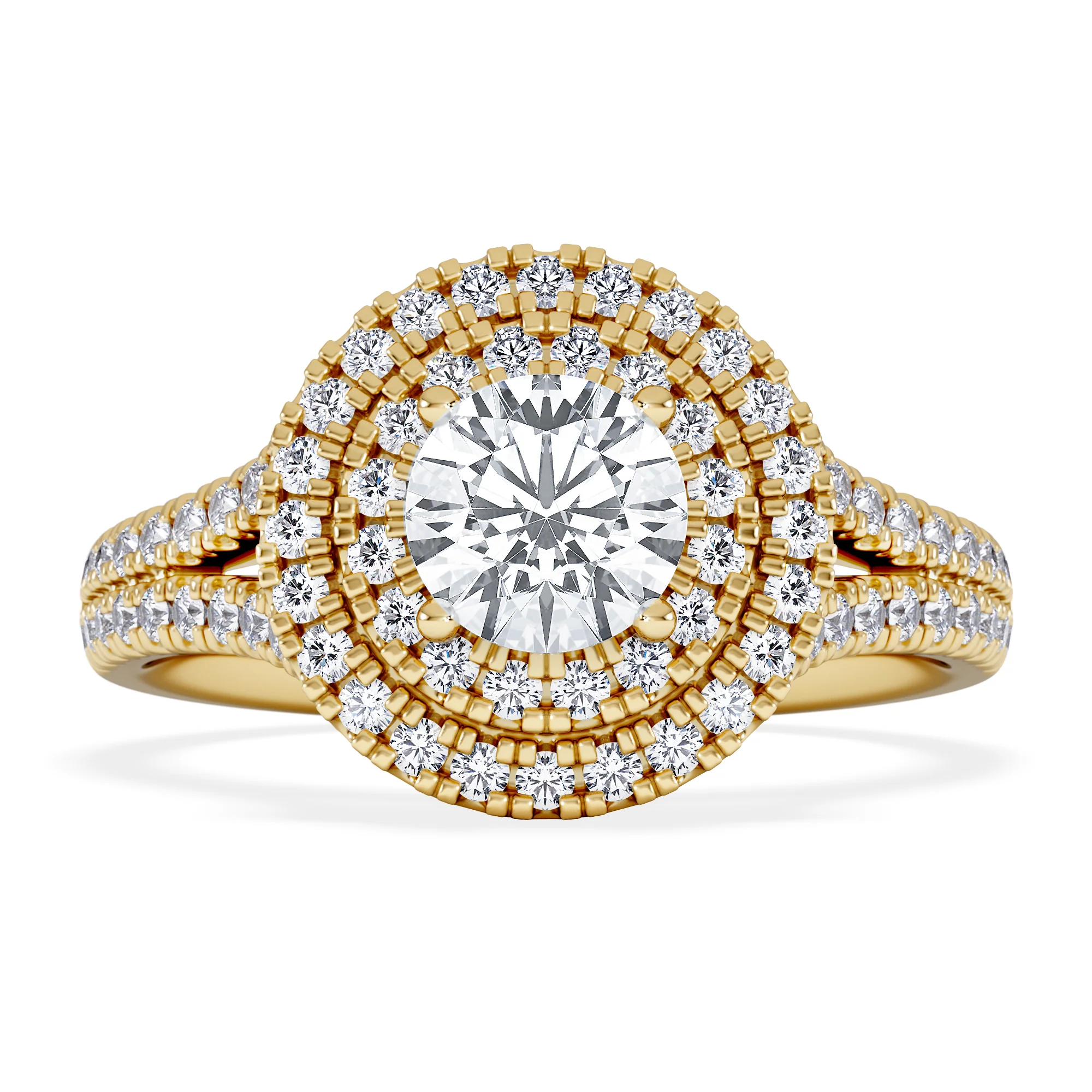 Camilla GIA Diamond Halo Engagement Ring in 18K Gold 1.65ct G/VS2 - Image 6