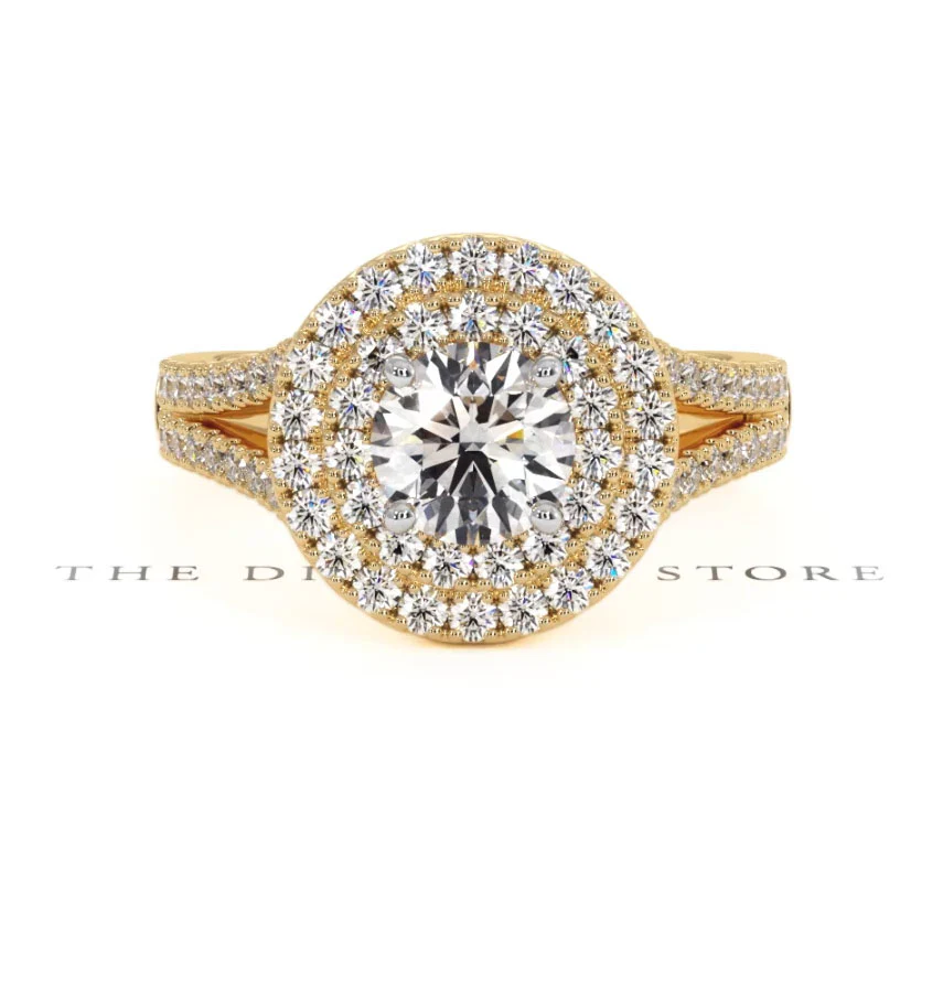 Camilla GIA Diamond Halo Engagement Ring in 18K Gold 1.65ct G/VS2 - Image 88