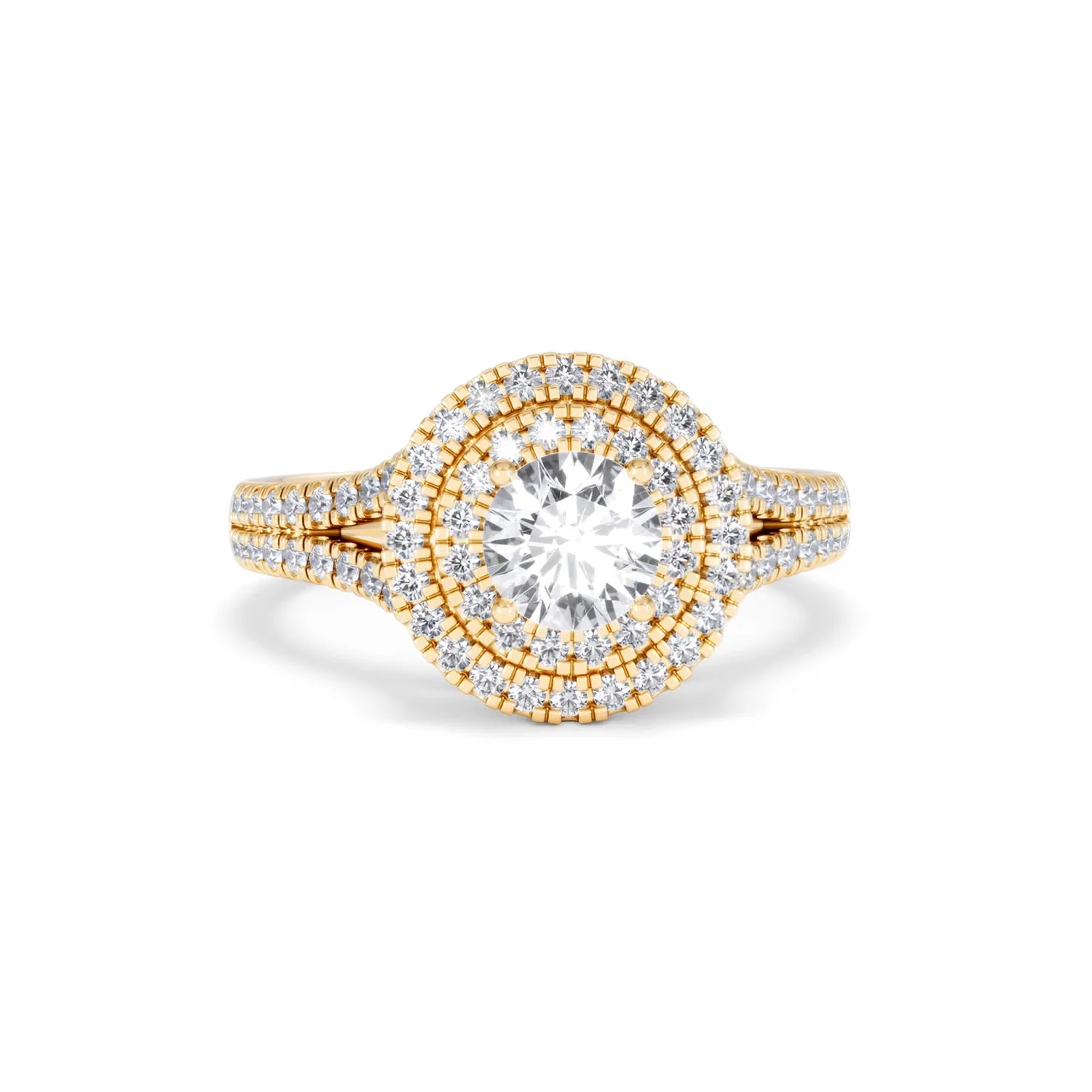 Camilla GIA Diamond Halo Engagement Ring in 18K Gold 1.65ct G/VS2 - Image 9