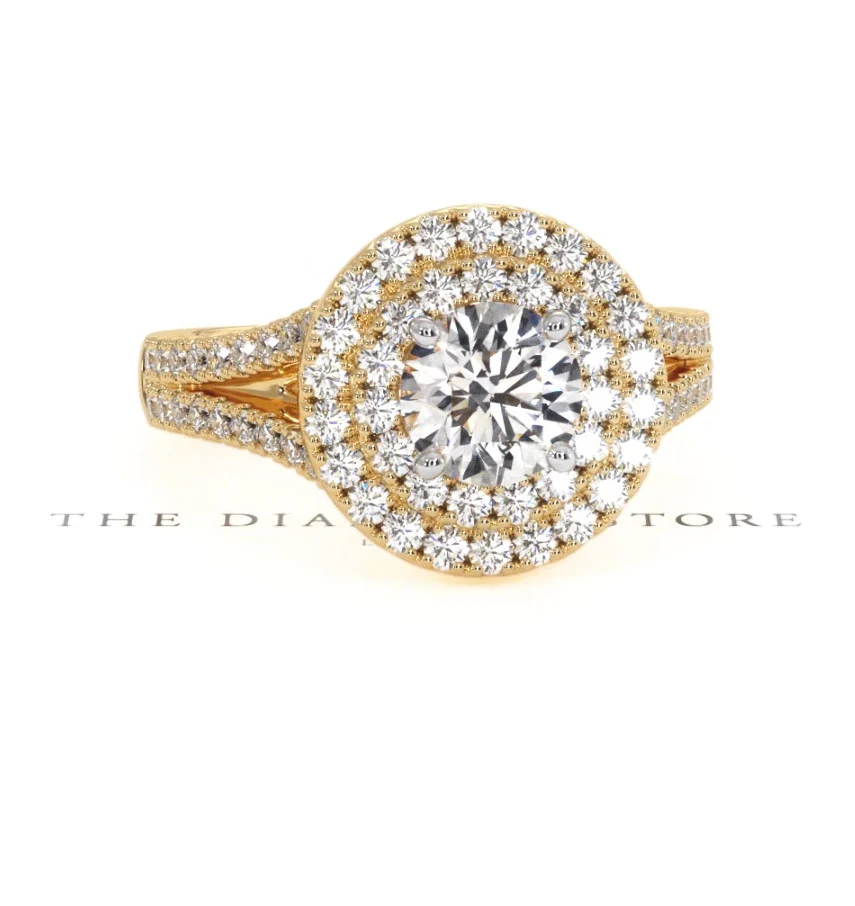 Camilla GIA Diamond Halo Engagement Ring in 18K Gold 1.65ct G/VS2 - Image 90