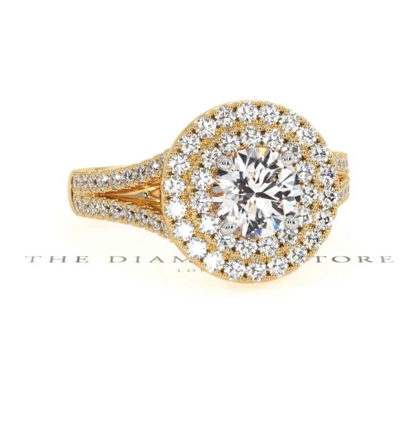 Camilla GIA Diamond Halo Engagement Ring in 18K Gold 1.65ct G/VS2 - Image 91