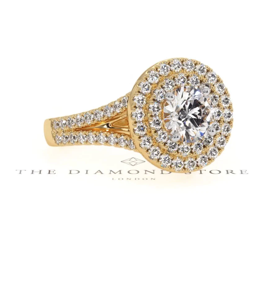 Camilla GIA Diamond Halo Engagement Ring in 18K Gold 1.65ct G/VS2 - Image 94