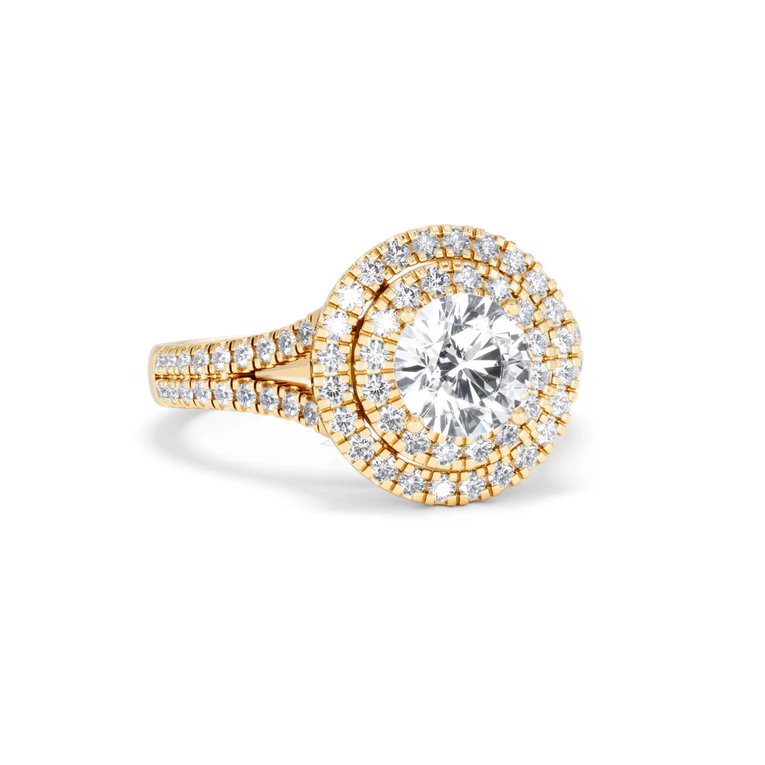 Camilla GIA Diamond Halo Engagement Ring in 18K Gold 2.15ct G/VS1 - Image 10
