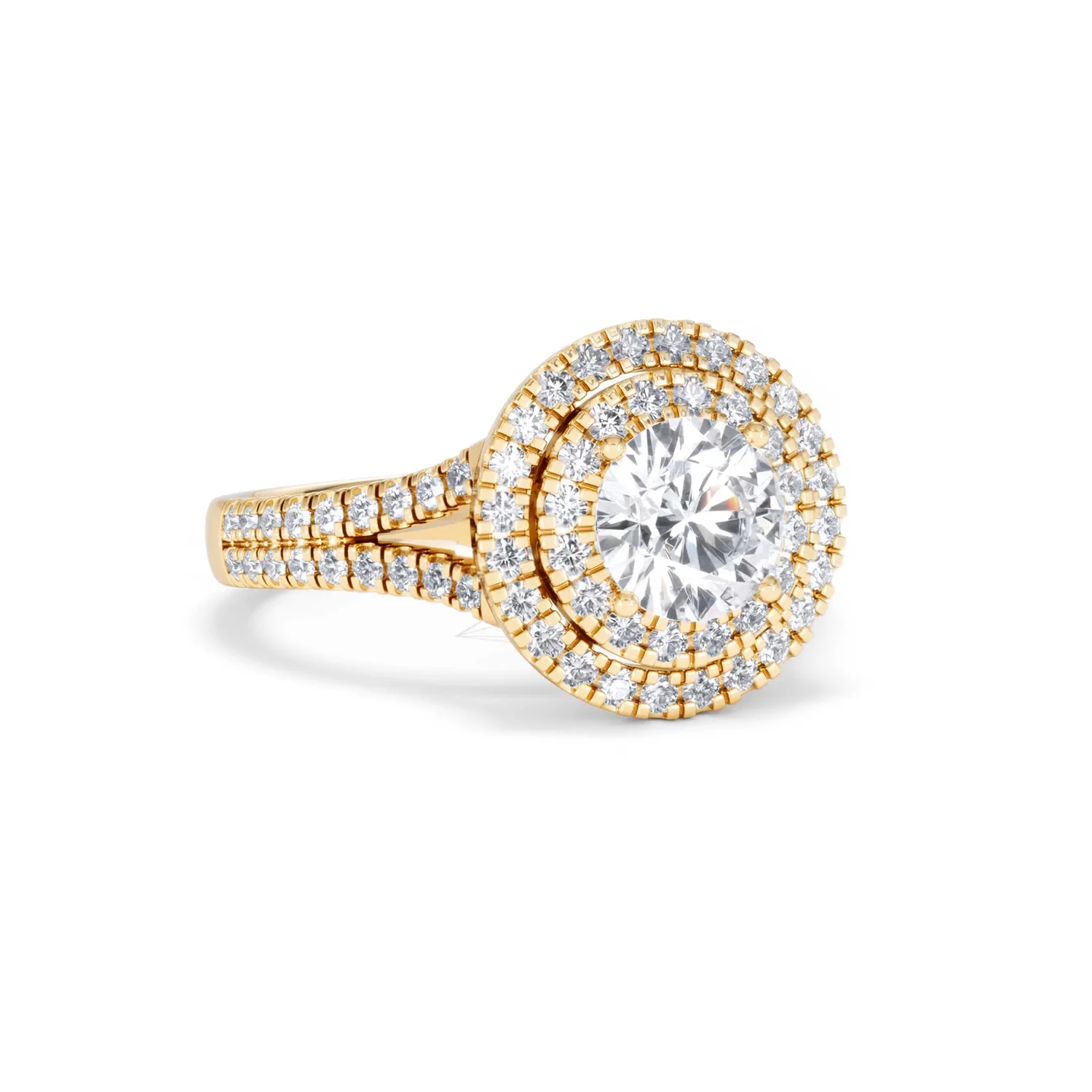 Camilla GIA Diamond Halo Engagement Ring in 18K Gold 2.15ct G/VS1 - Image 11
