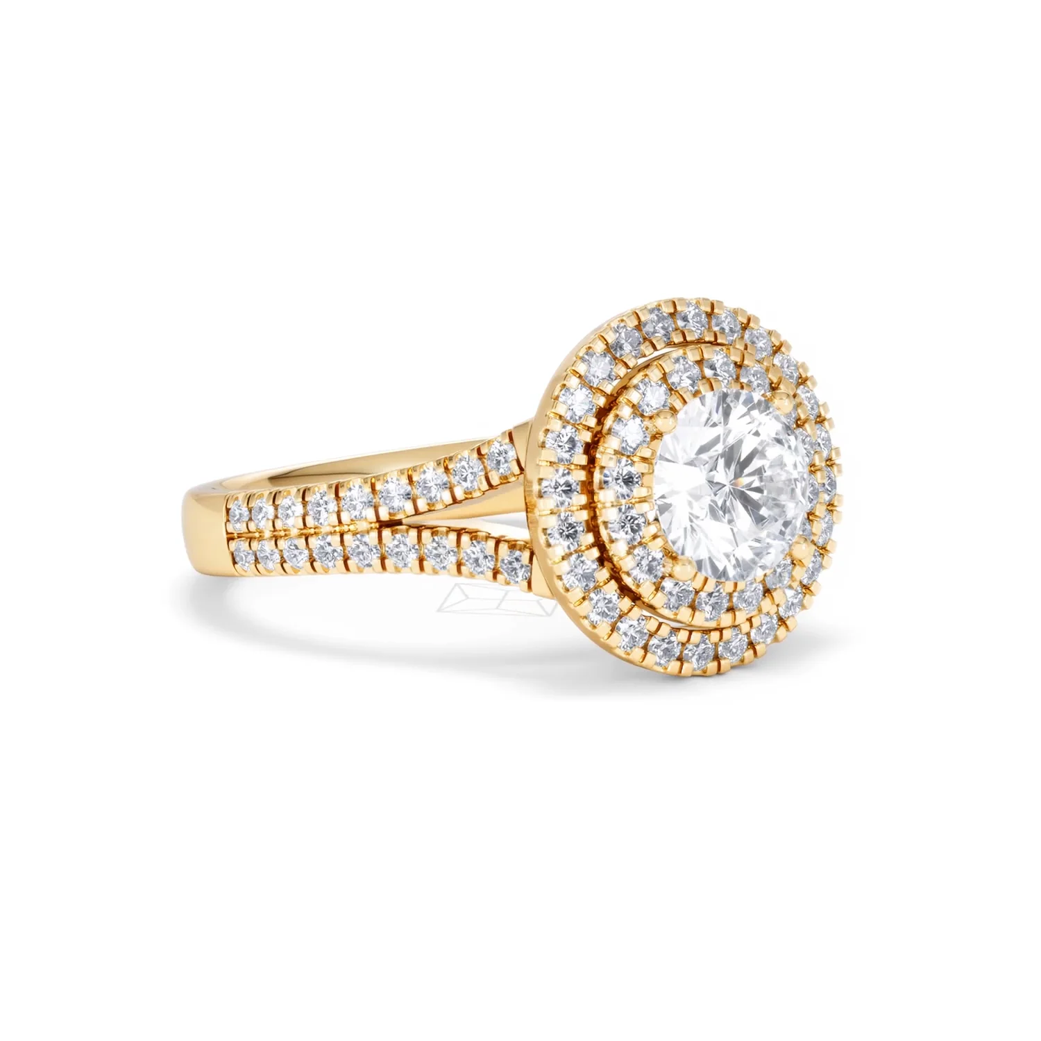 Camilla GIA Diamond Halo Engagement Ring in 18K Gold 2.15ct G/VS1 - Image 14