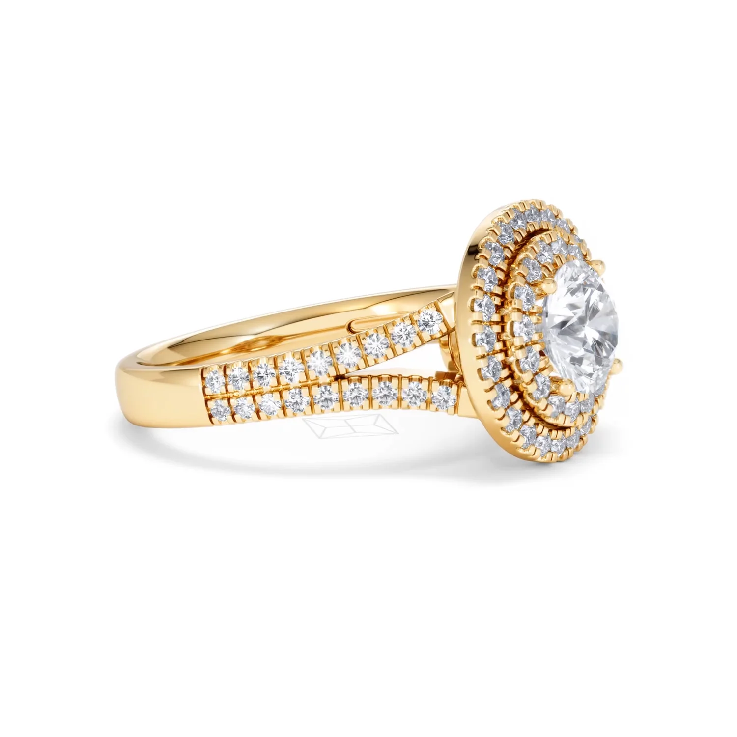 Camilla GIA Diamond Halo Engagement Ring in 18K Gold 2.15ct G/VS1 - Image 19