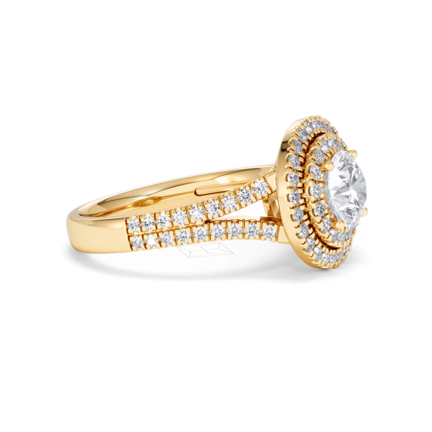 Camilla GIA Diamond Halo Engagement Ring in 18K Gold 2.15ct G/VS1 - Image 20