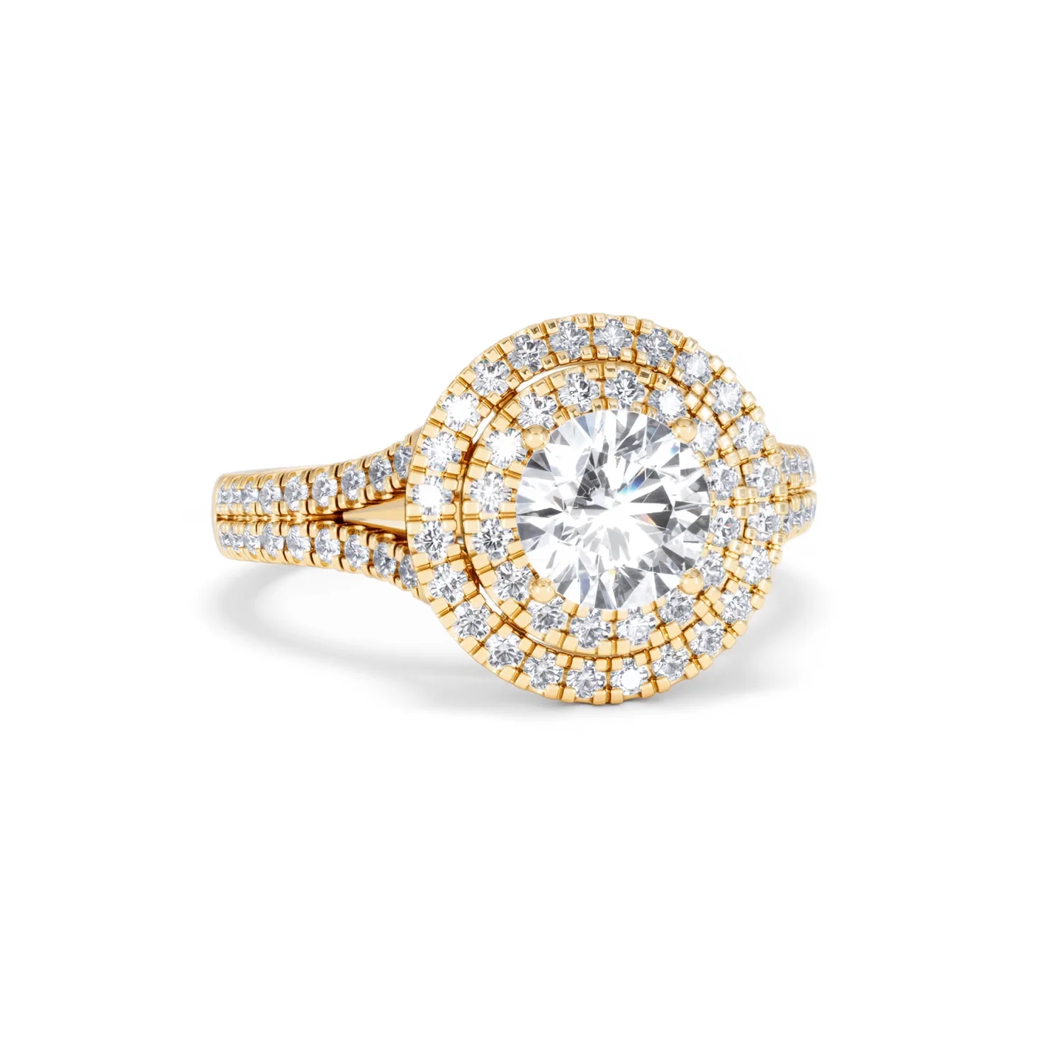 Camilla GIA Diamond Halo Engagement Ring in 18K Gold 2.15ct G/VS1 - Image 9