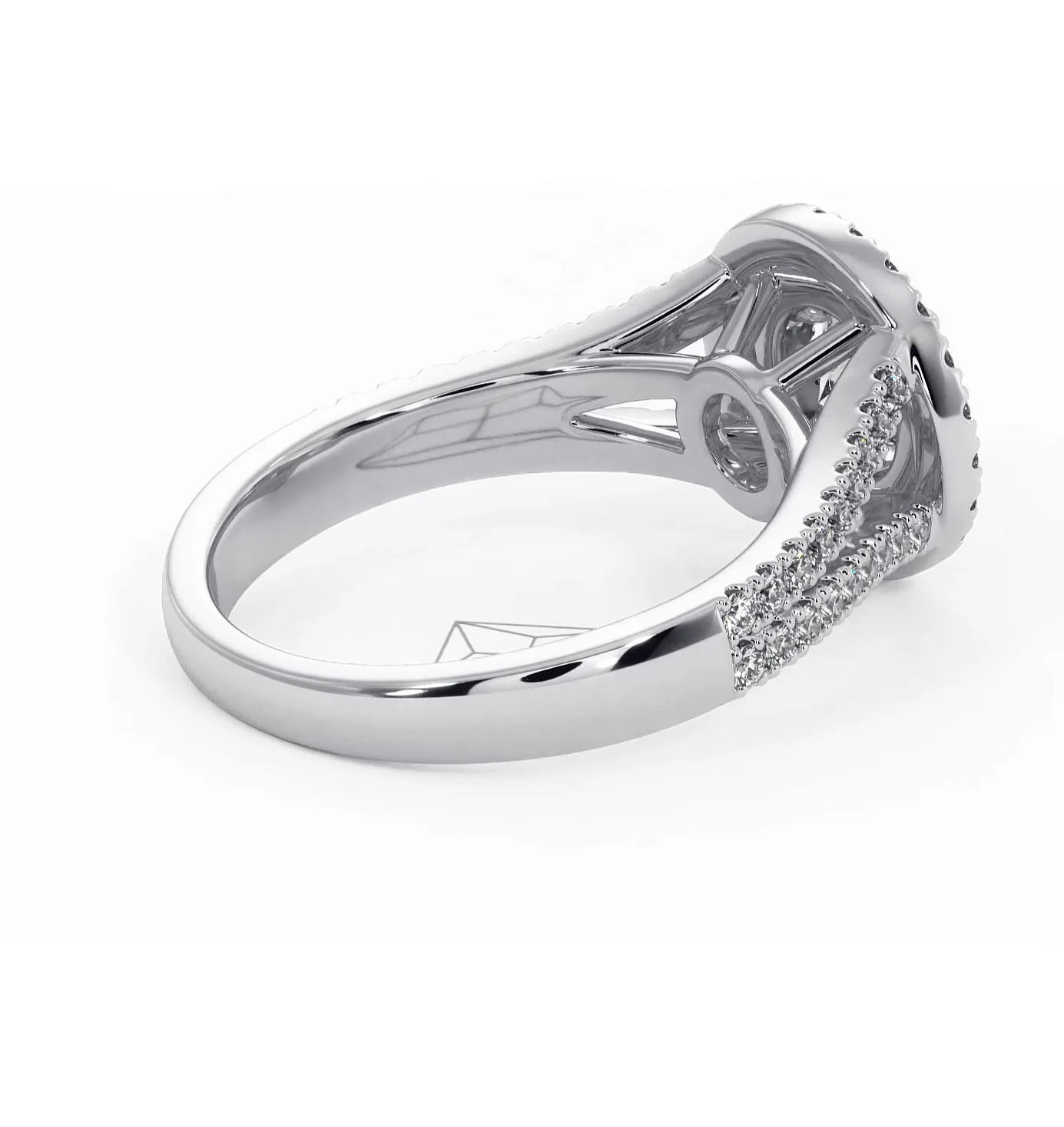 Camilla Diamond Halo Engagement Ring in Platinum 1.15ct G/SI2 - Image 140