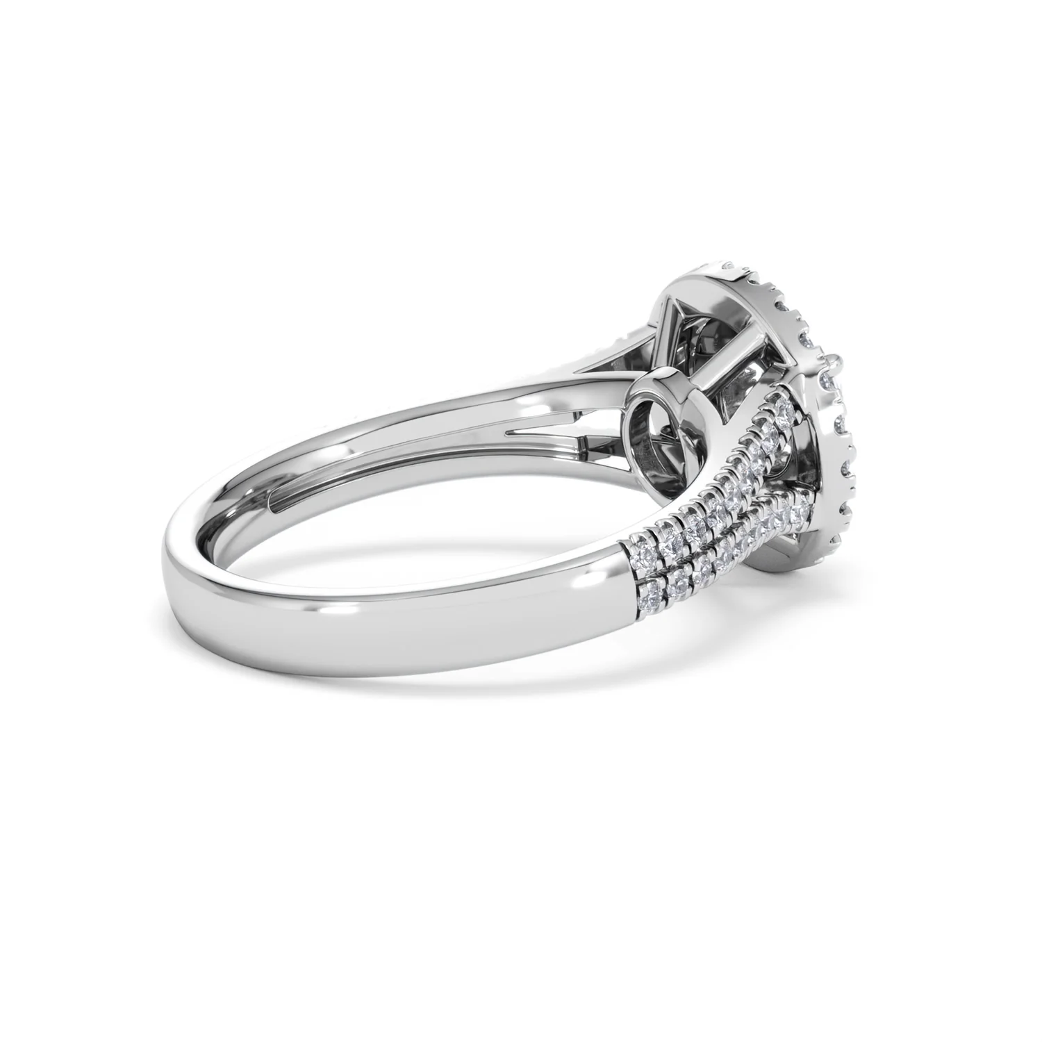 Camilla Diamond Halo Engagement Ring in Platinum 1.15ct G/SI2 - Image 35