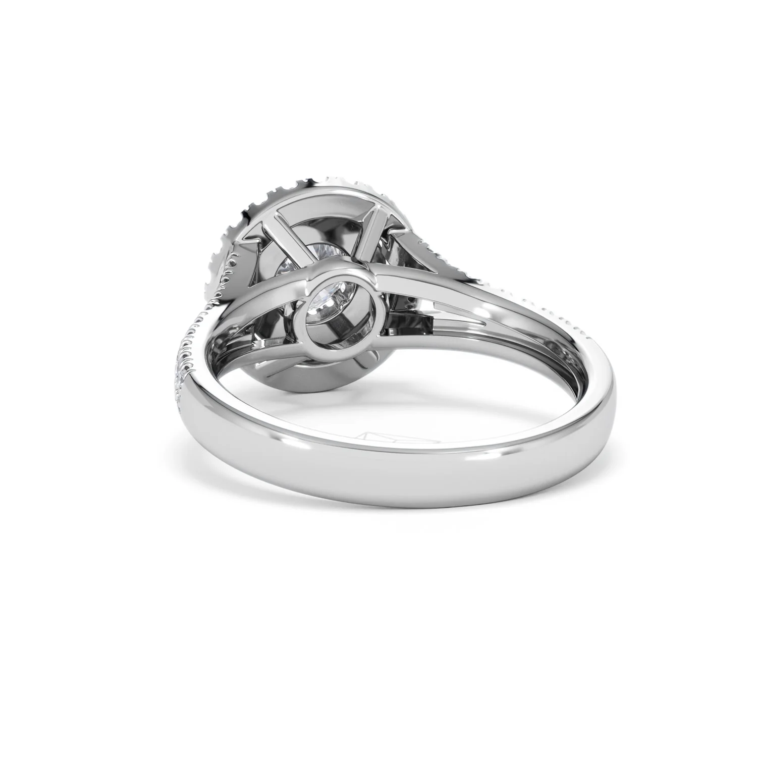 Camilla Diamond Halo Engagement Ring in Platinum 1.15ct G/SI2 - Image 52