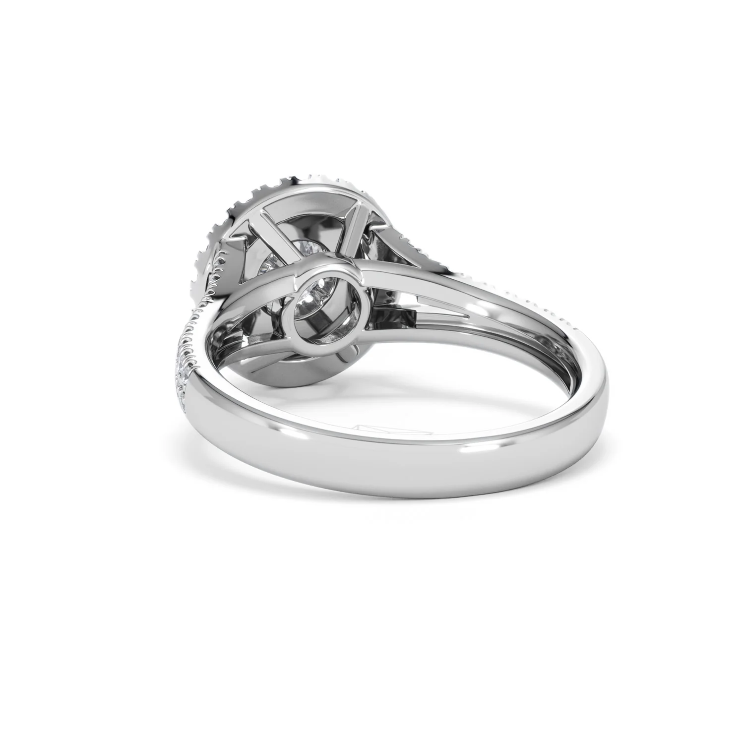 Camilla Diamond Halo Engagement Ring in Platinum 1.15ct G/SI2 - Image 53