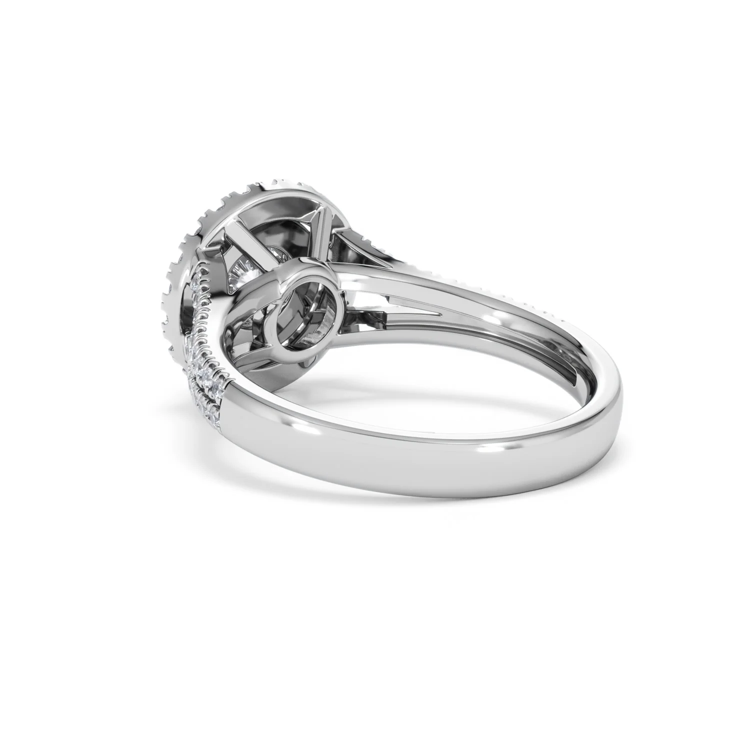 Camilla Diamond Halo Engagement Ring in Platinum 1.15ct G/SI2 - Image 56