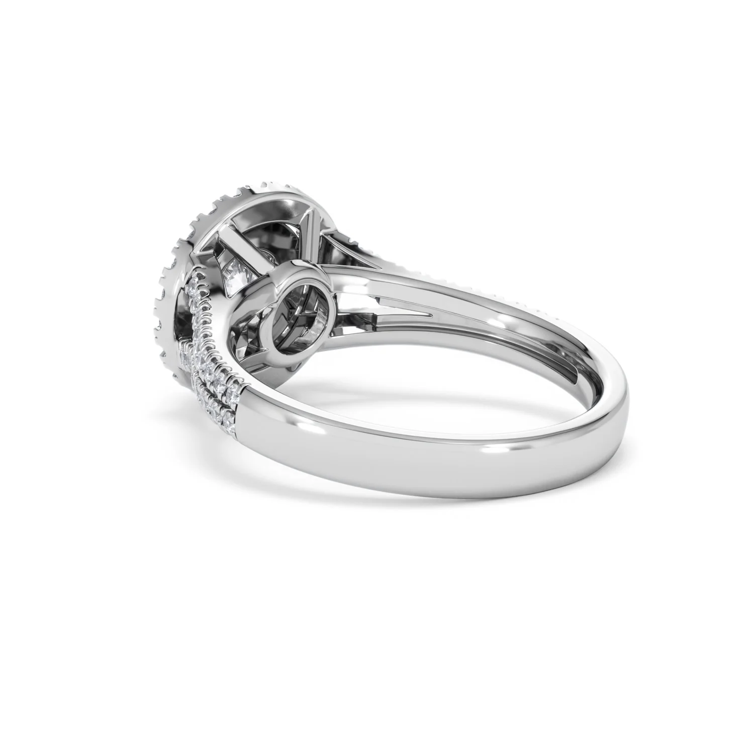 Camilla Diamond Halo Engagement Ring in Platinum 1.15ct G/SI2 - Image 57