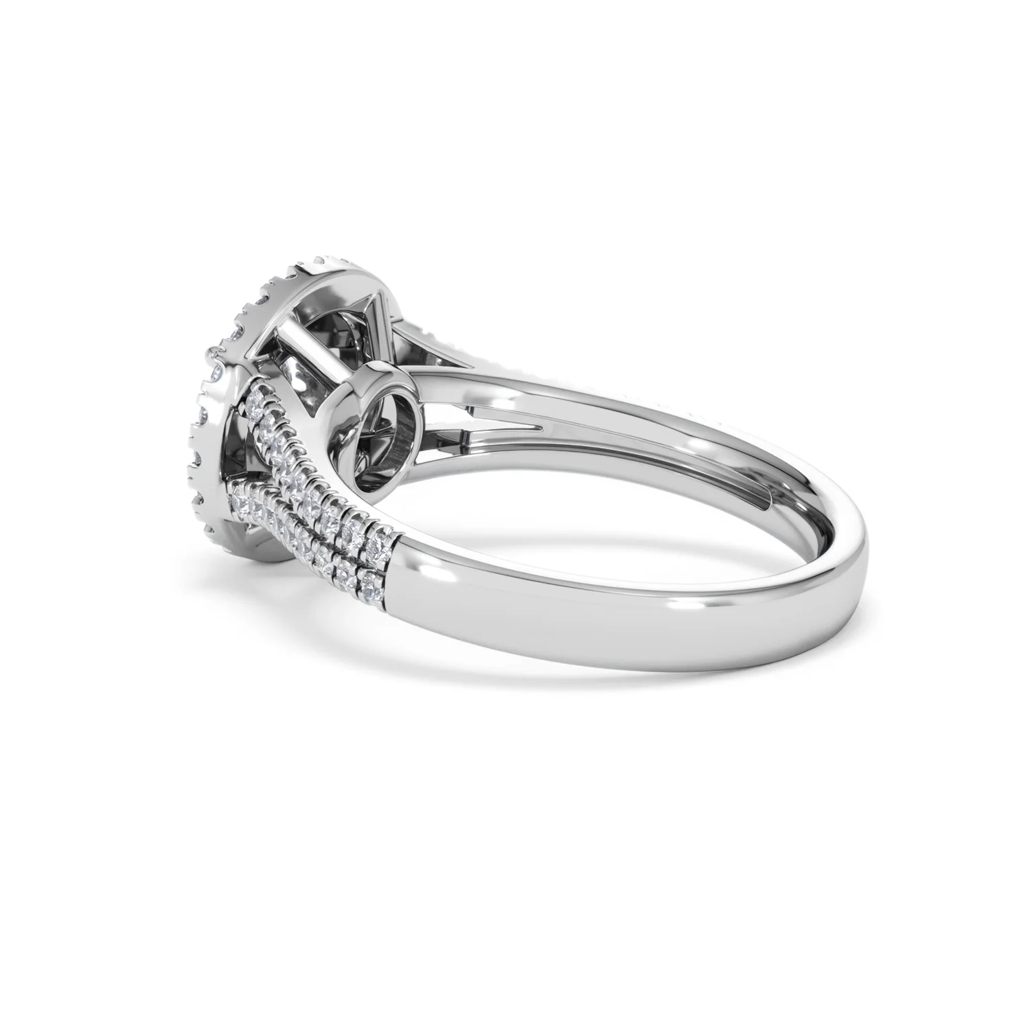 Camilla Diamond Halo Engagement Ring in Platinum 1.15ct G/SI2 - Image 60