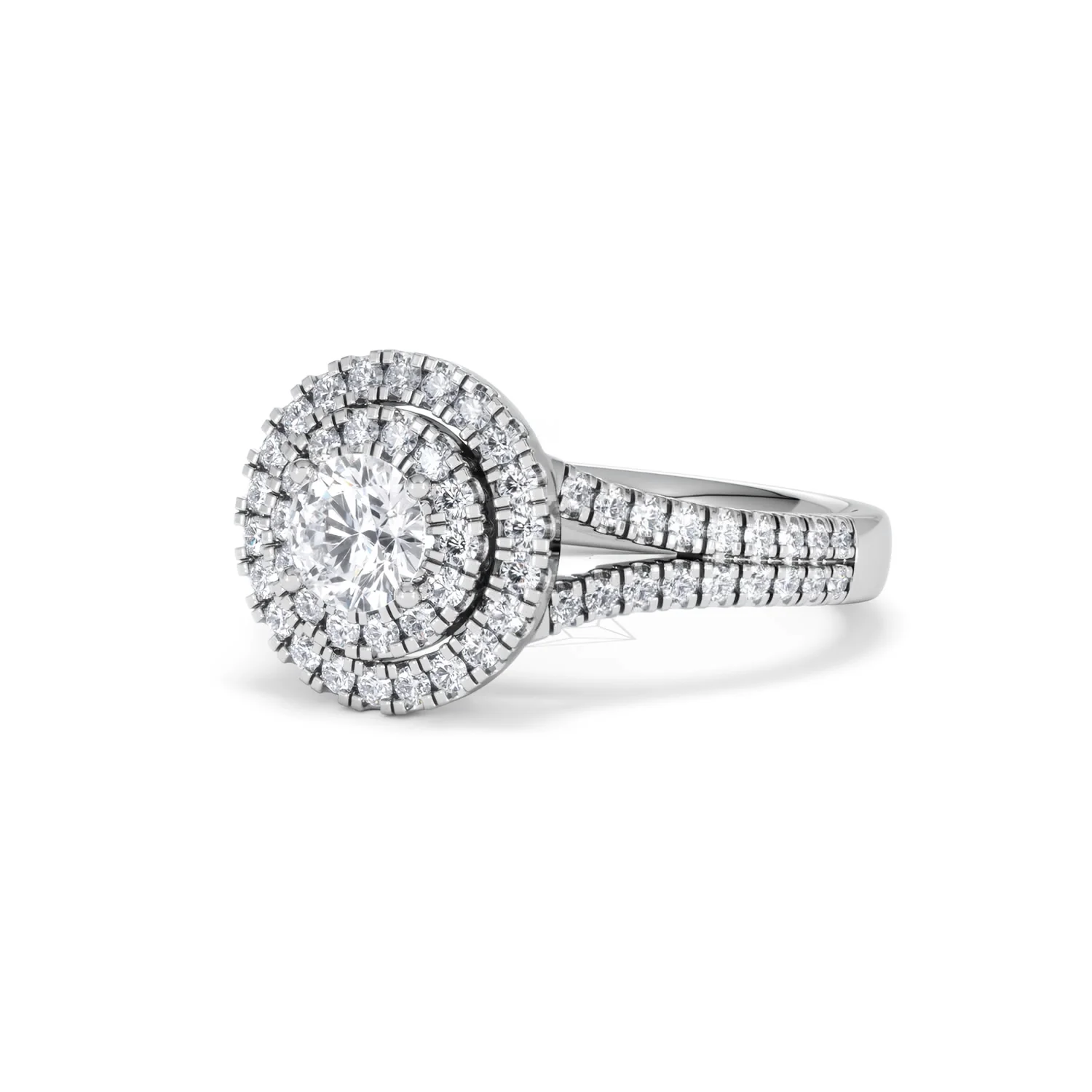 Camilla Diamond Halo Engagement Ring in Platinum 1.15ct G/SI2 - Image 81
