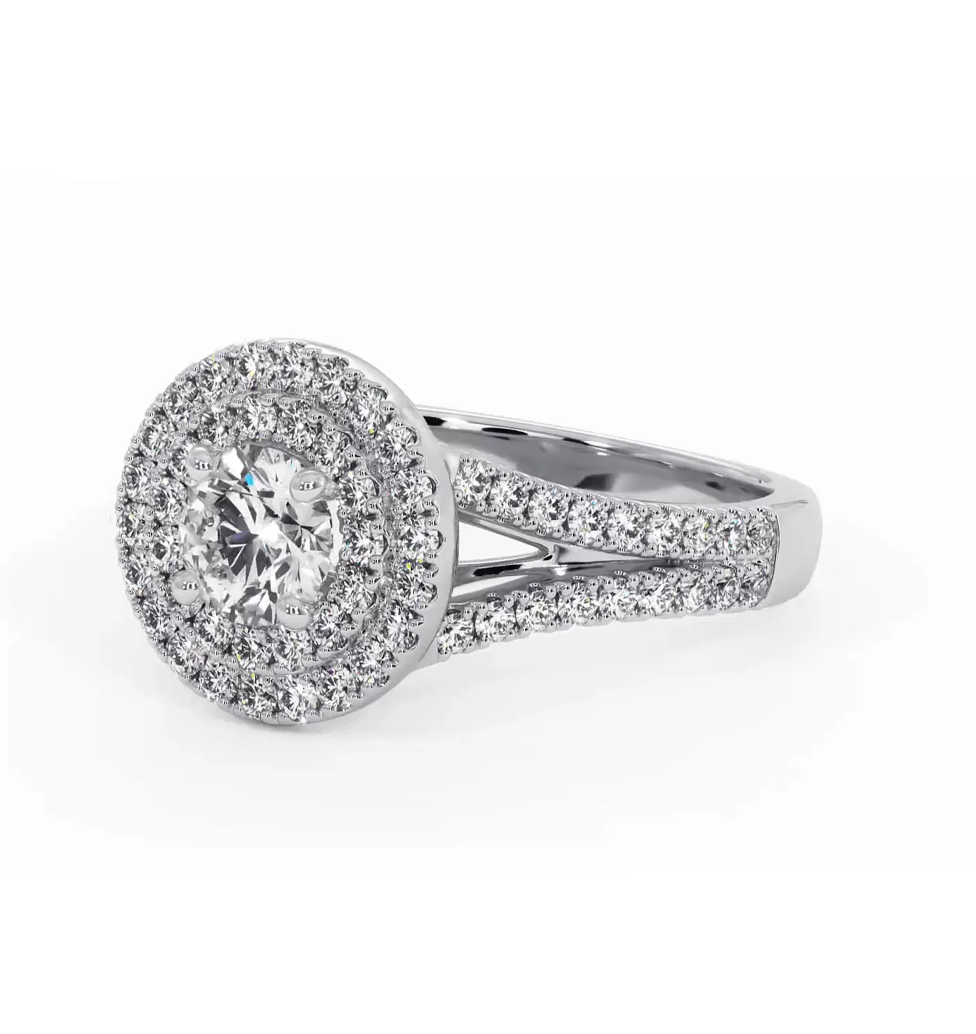 Camilla Diamond Halo Engagement Ring in Platinum 1.15ct G/VS1 - Image 13