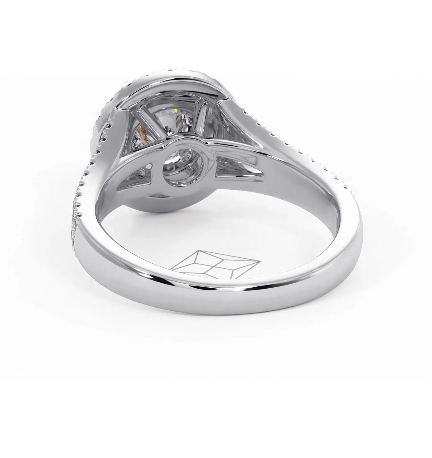 Camilla Diamond Halo Engagement Ring in Platinum 1.15ct G/VS1 - Image 42