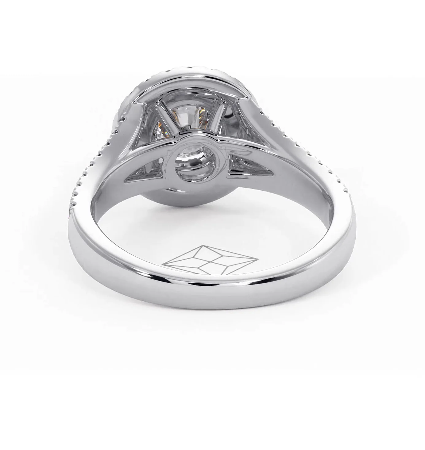 Camilla Diamond Halo Engagement Ring in Platinum 1.15ct G/VS1 - Image 44