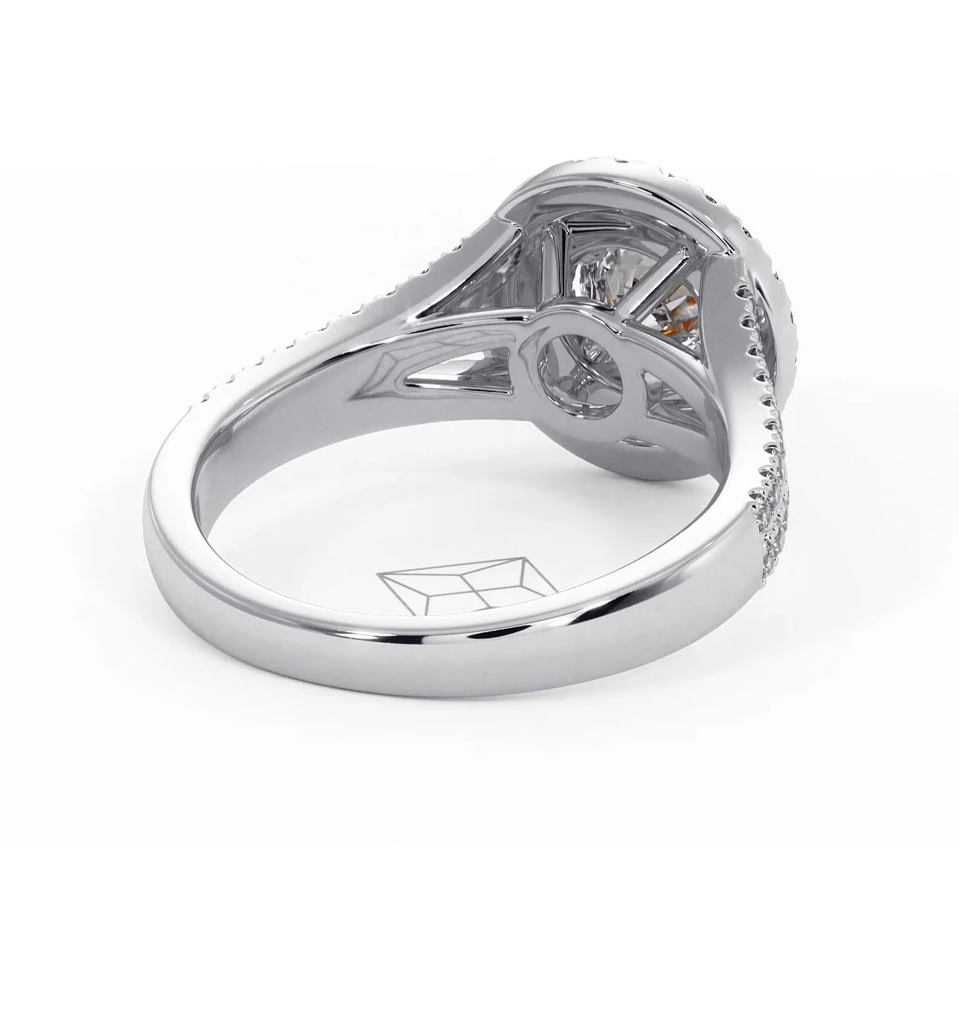 Camilla Diamond Halo Engagement Ring in Platinum 1.15ct G/VS1 - Image 52