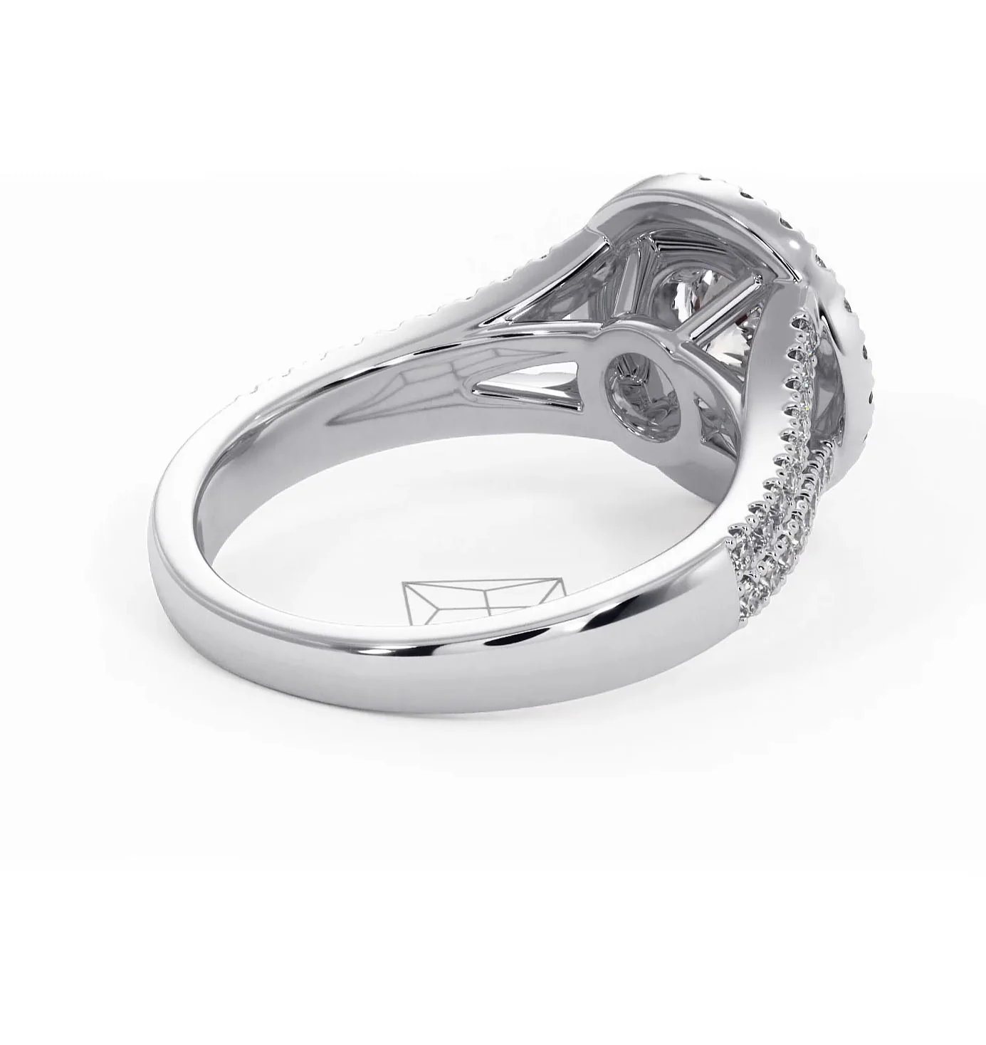 Camilla Diamond Halo Engagement Ring in Platinum 1.15ct G/VS1 - Image 55