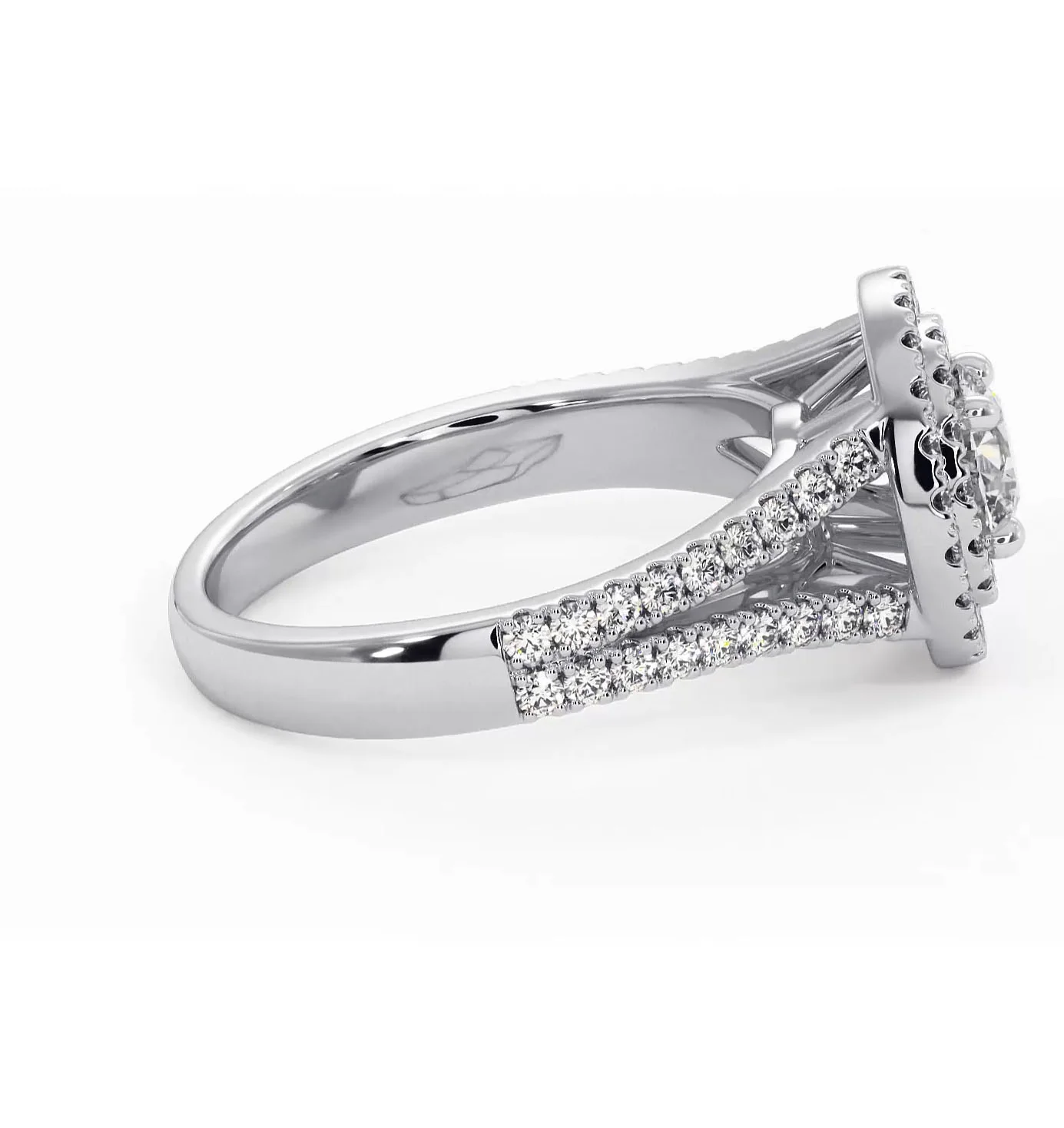 Camilla Diamond Halo Engagement Ring in Platinum 1.15ct G/VS1 - Image 66