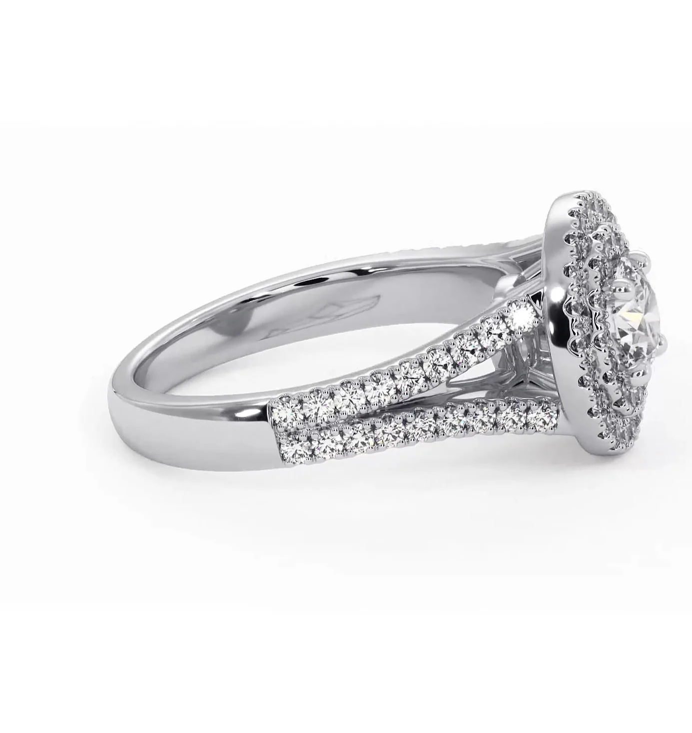 Camilla Diamond Halo Engagement Ring in Platinum 1.15ct G/VS1 - Image 69
