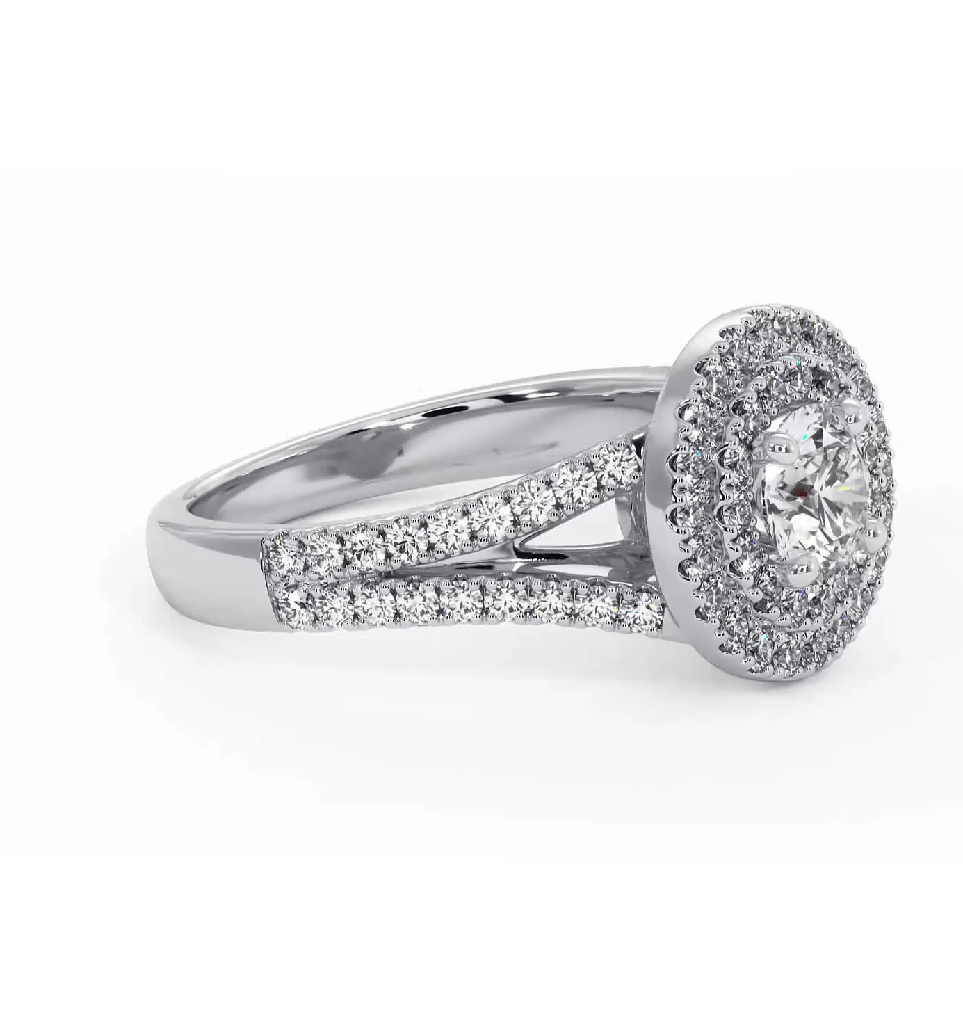 Camilla Diamond Halo Engagement Ring in Platinum 1.15ct G/VS1 - Image 74