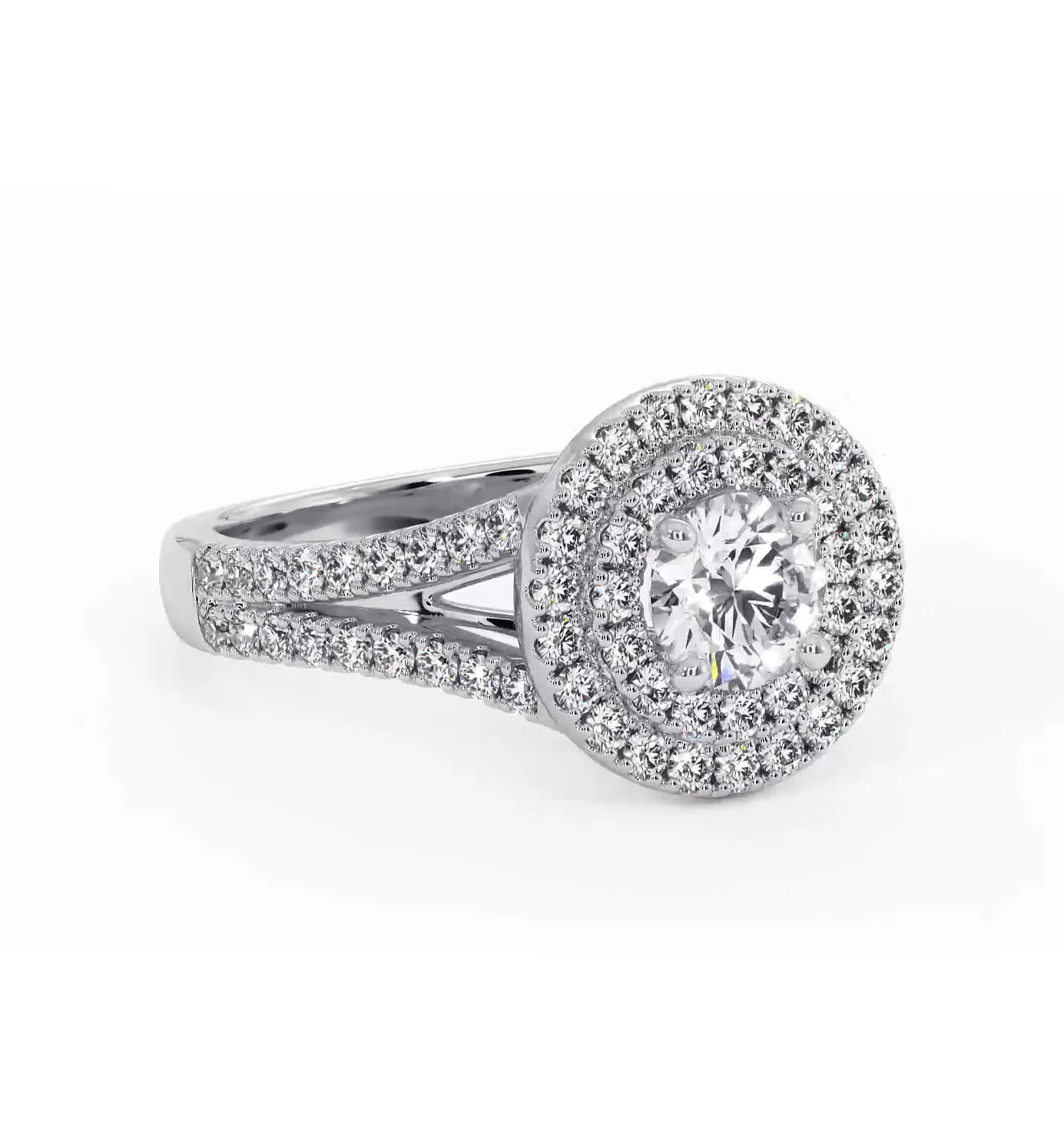 Camilla Diamond Halo Engagement Ring in Platinum 1.15ct G/VS1 - Image 80