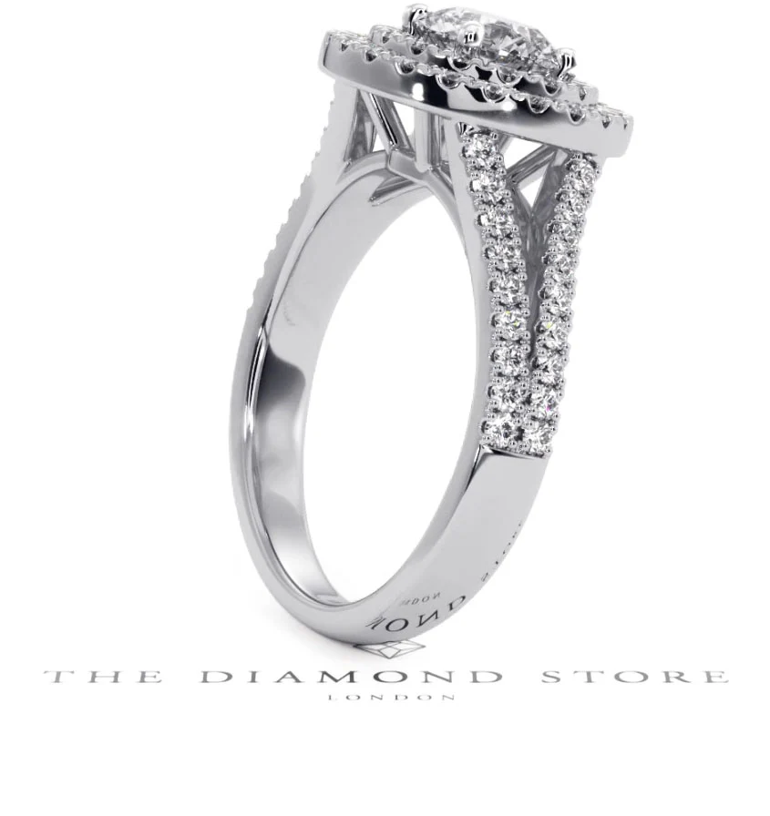 Camilla GIA Diamond Halo Engagement Ring in Platinum 1.65ct G/SI2 - Image 114