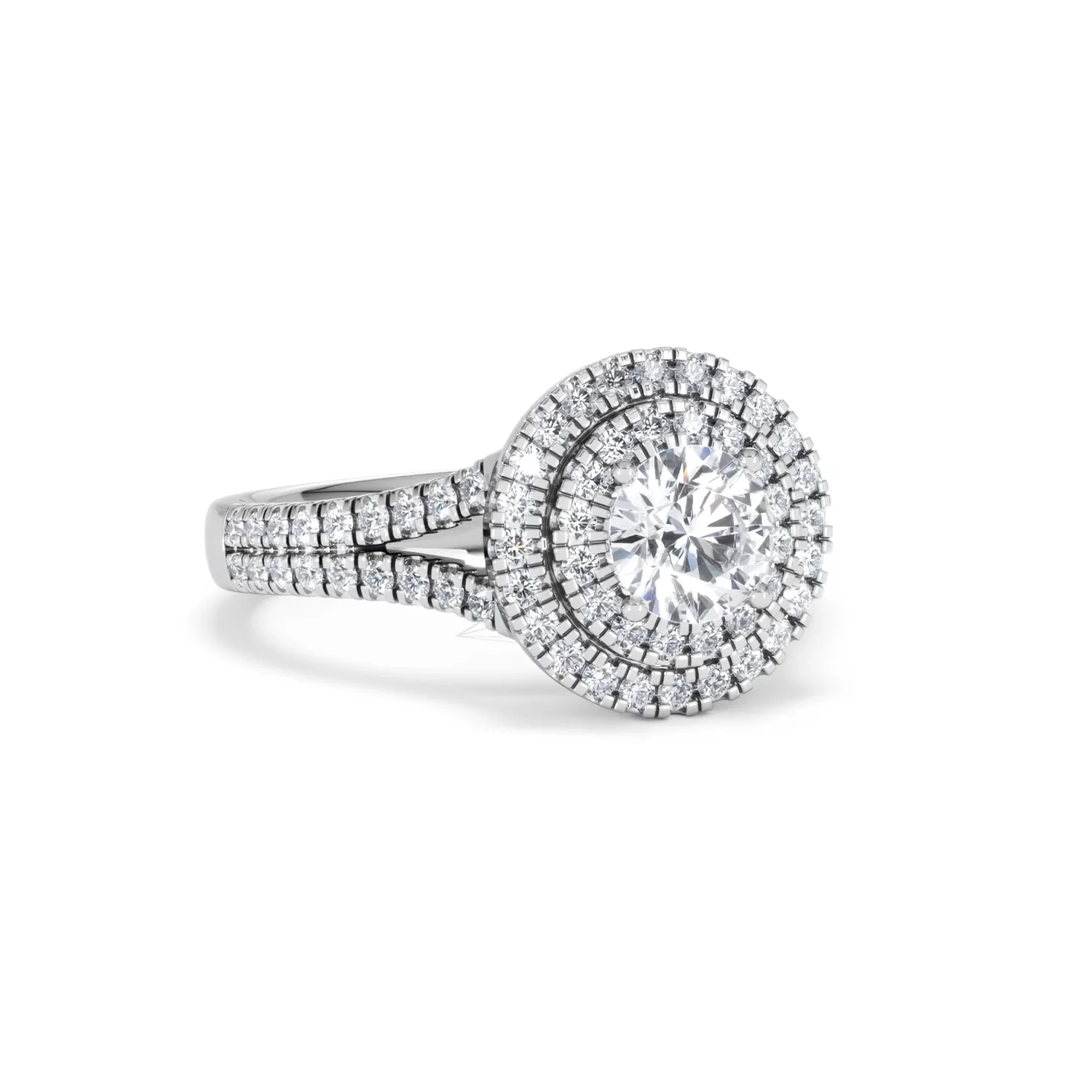 Camilla GIA Diamond Halo Engagement Ring in Platinum 1.65ct G/SI2 - Image 13