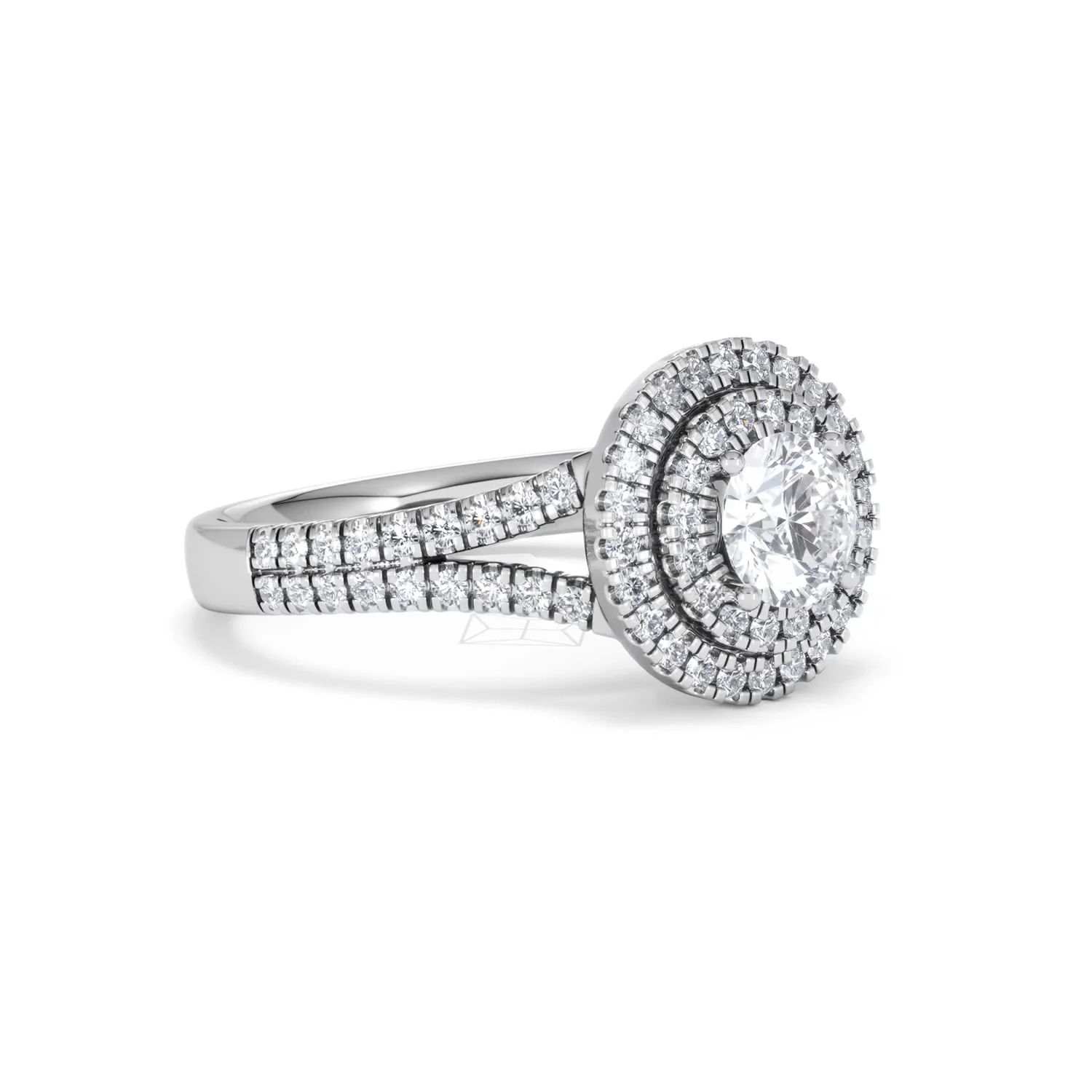 Camilla GIA Diamond Halo Engagement Ring in Platinum 1.65ct G/SI2 - Image 17
