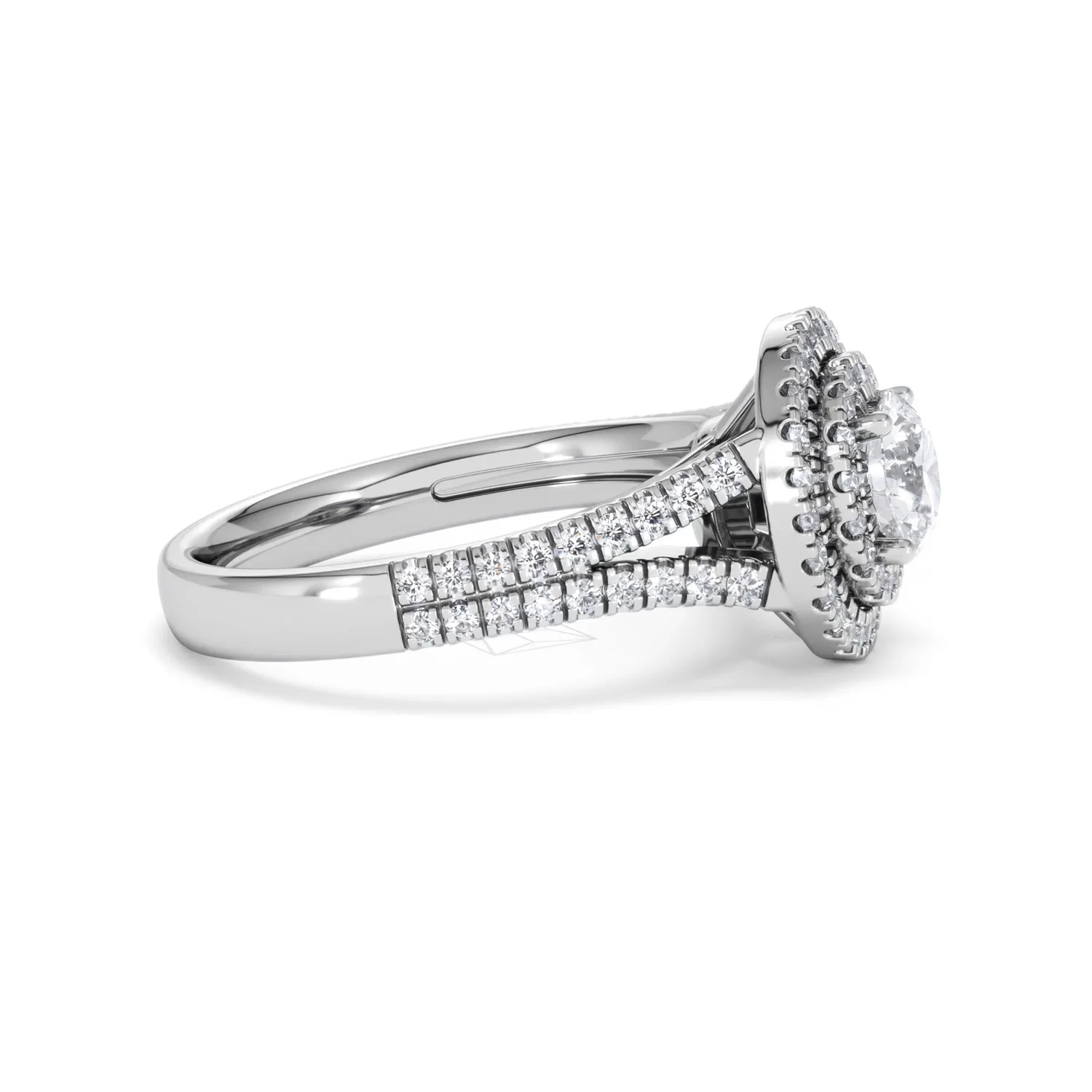 Camilla GIA Diamond Halo Engagement Ring in Platinum 1.65ct G/SI2 - Image 25