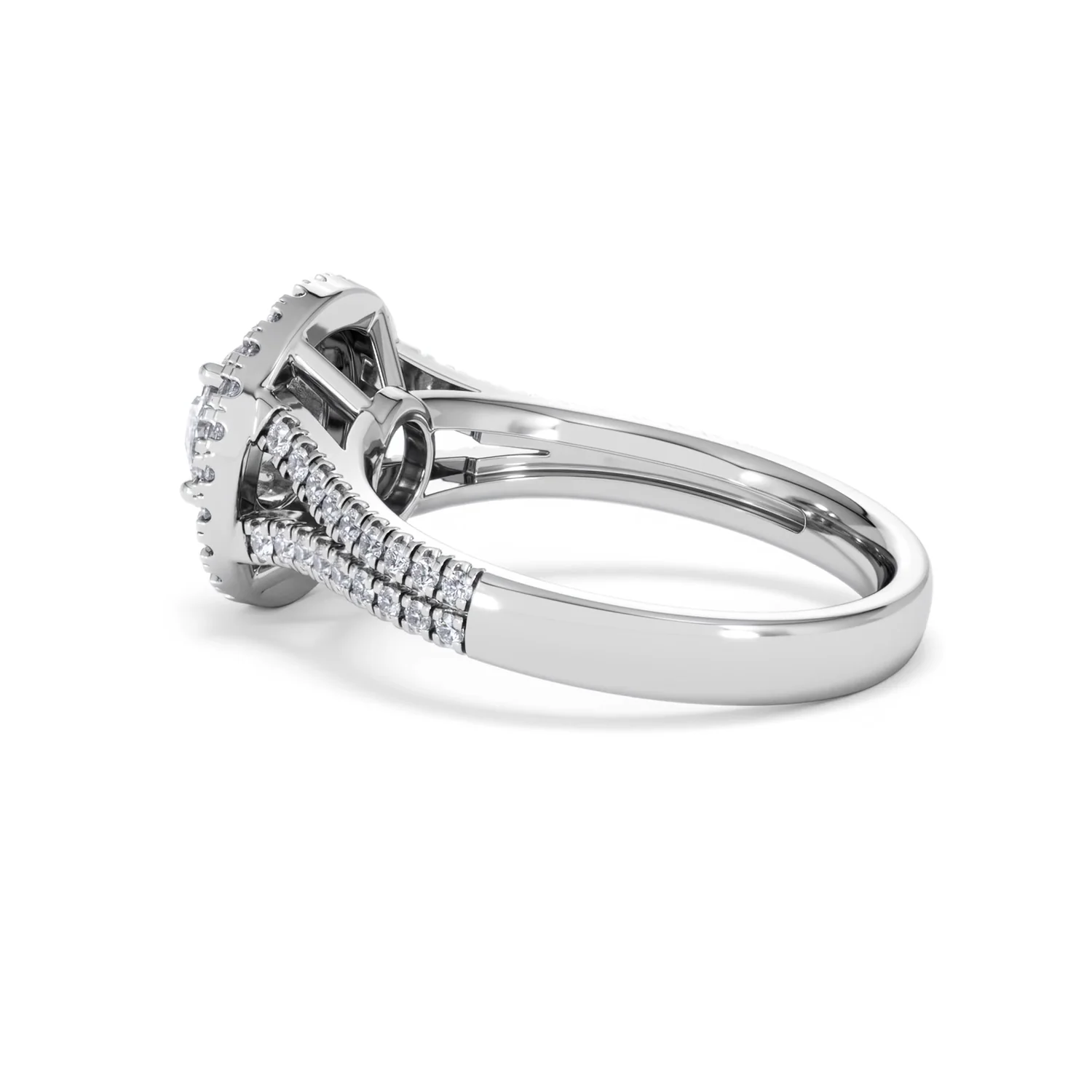 Camilla GIA Diamond Halo Engagement Ring in Platinum 1.65ct G/SI2 - Image 62