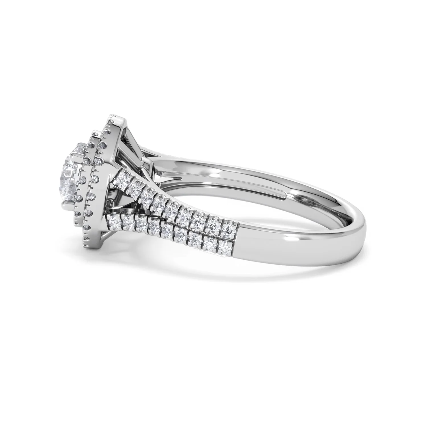 Camilla GIA Diamond Halo Engagement Ring in Platinum 1.65ct G/SI2 - Image 67