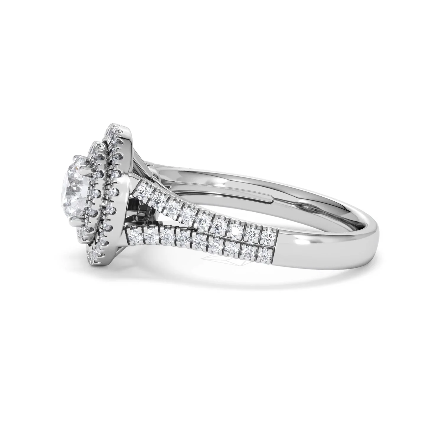 Camilla GIA Diamond Halo Engagement Ring in Platinum 1.65ct G/SI2 - Image 70