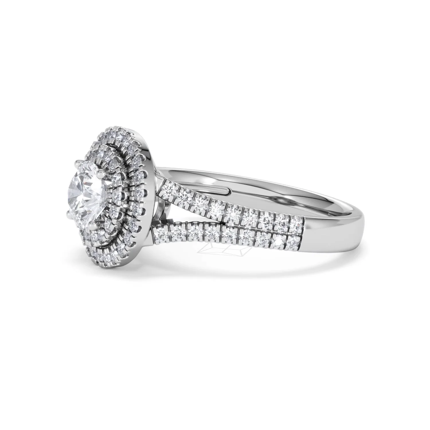 Camilla GIA Diamond Halo Engagement Ring in Platinum 1.65ct G/SI2 - Image 74