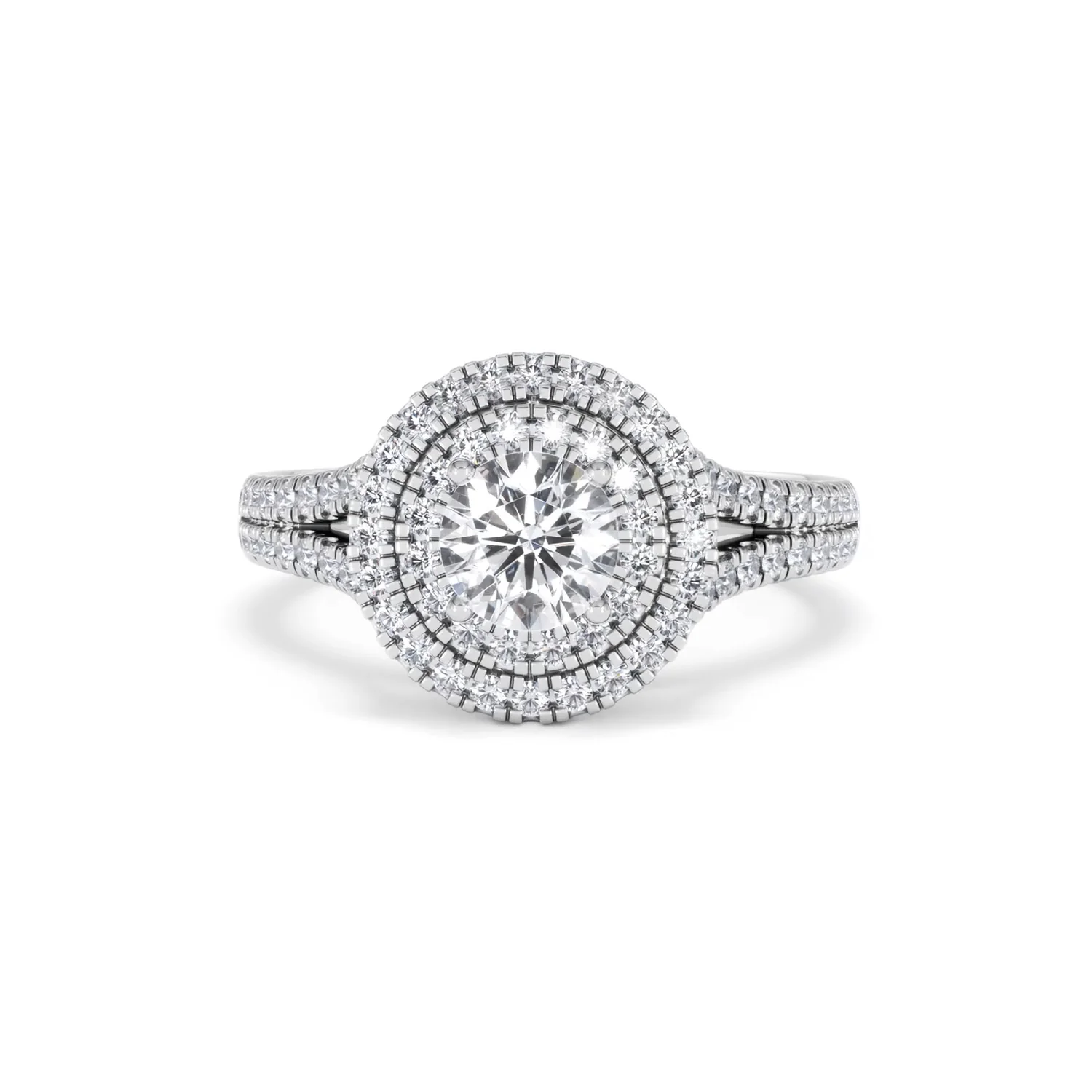 Camilla GIA Diamond Halo Engagement Ring in Platinum 1.65ct G/SI2 - Image 87