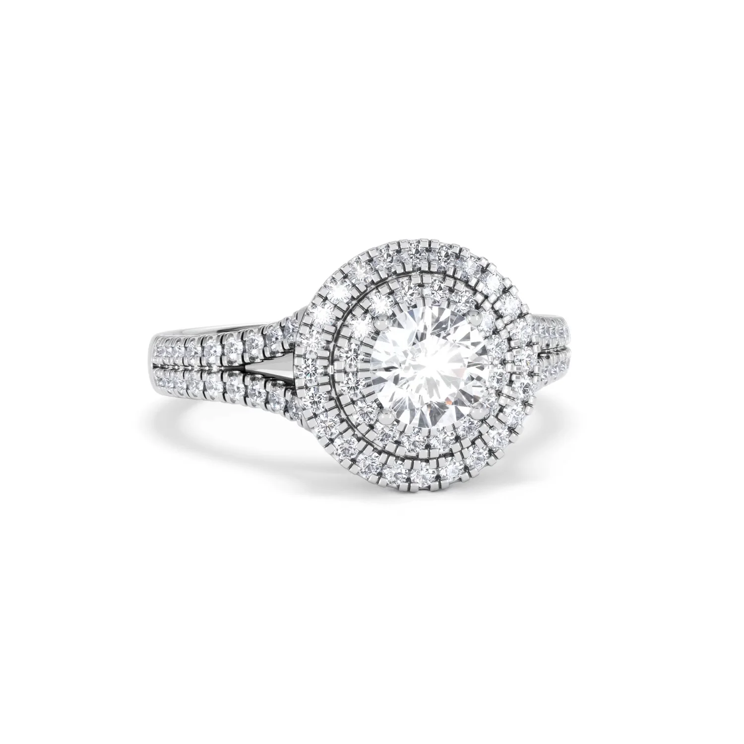 Camilla GIA Diamond Halo Engagement Ring in Platinum 1.65ct G/VS2 - Image 11
