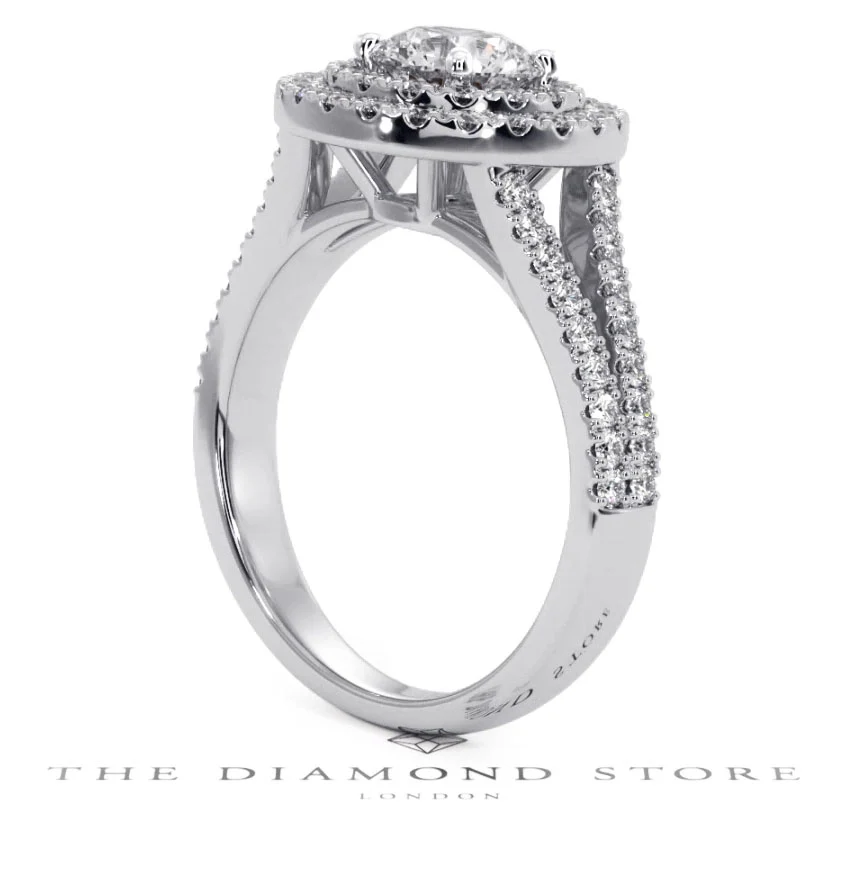 Camilla GIA Diamond Halo Engagement Ring in Platinum 1.65ct G/VS2 - Image 118