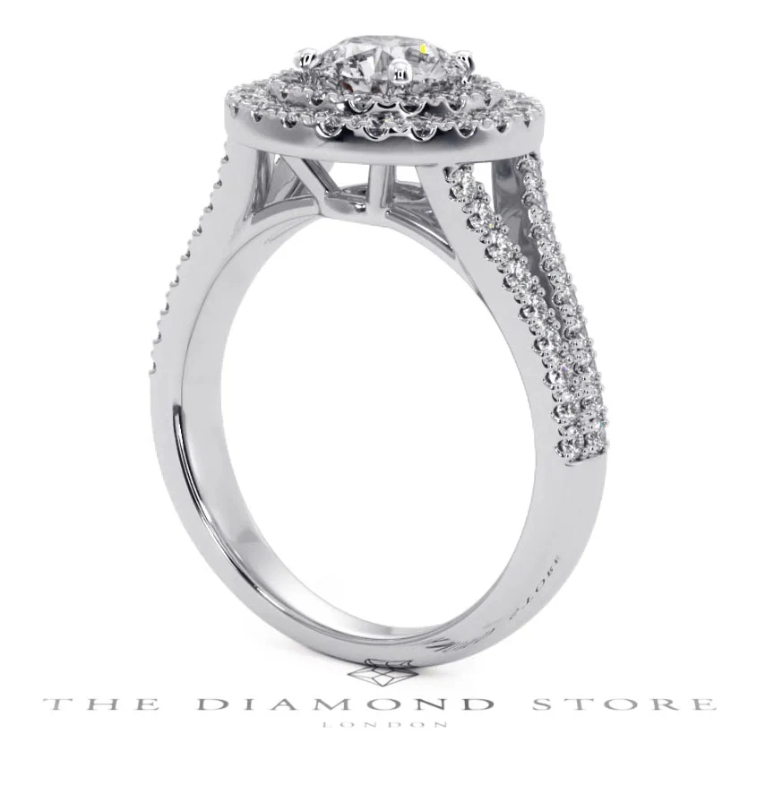 Camilla GIA Diamond Halo Engagement Ring in Platinum 1.65ct G/VS2 - Image 120
